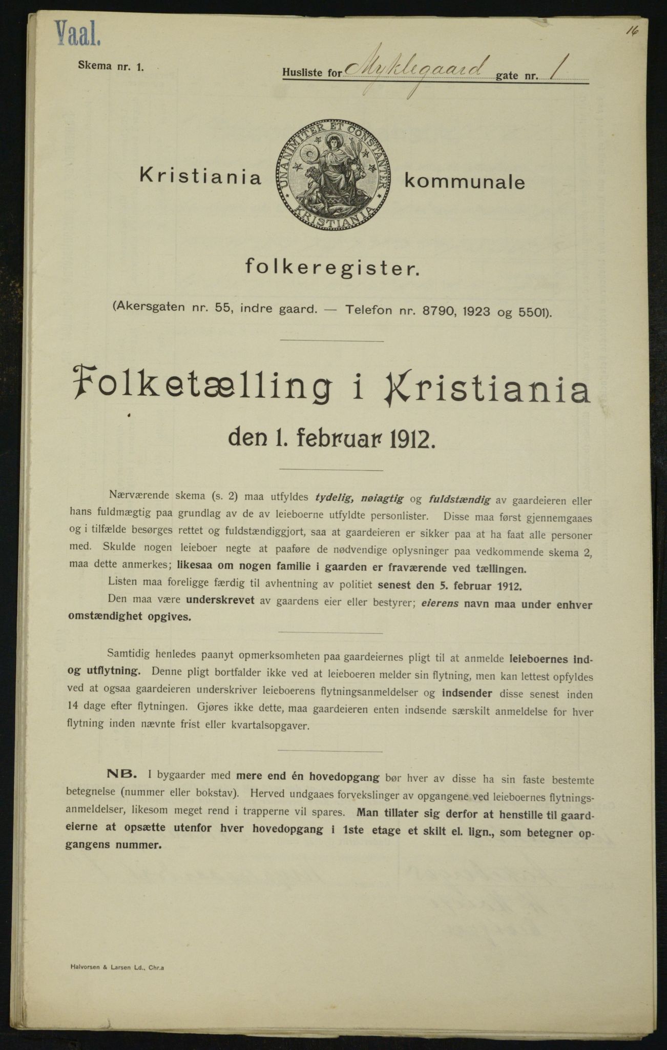 OBA, Kommunal folketelling 1.2.1912 for Kristiania, 1912, s. 68703