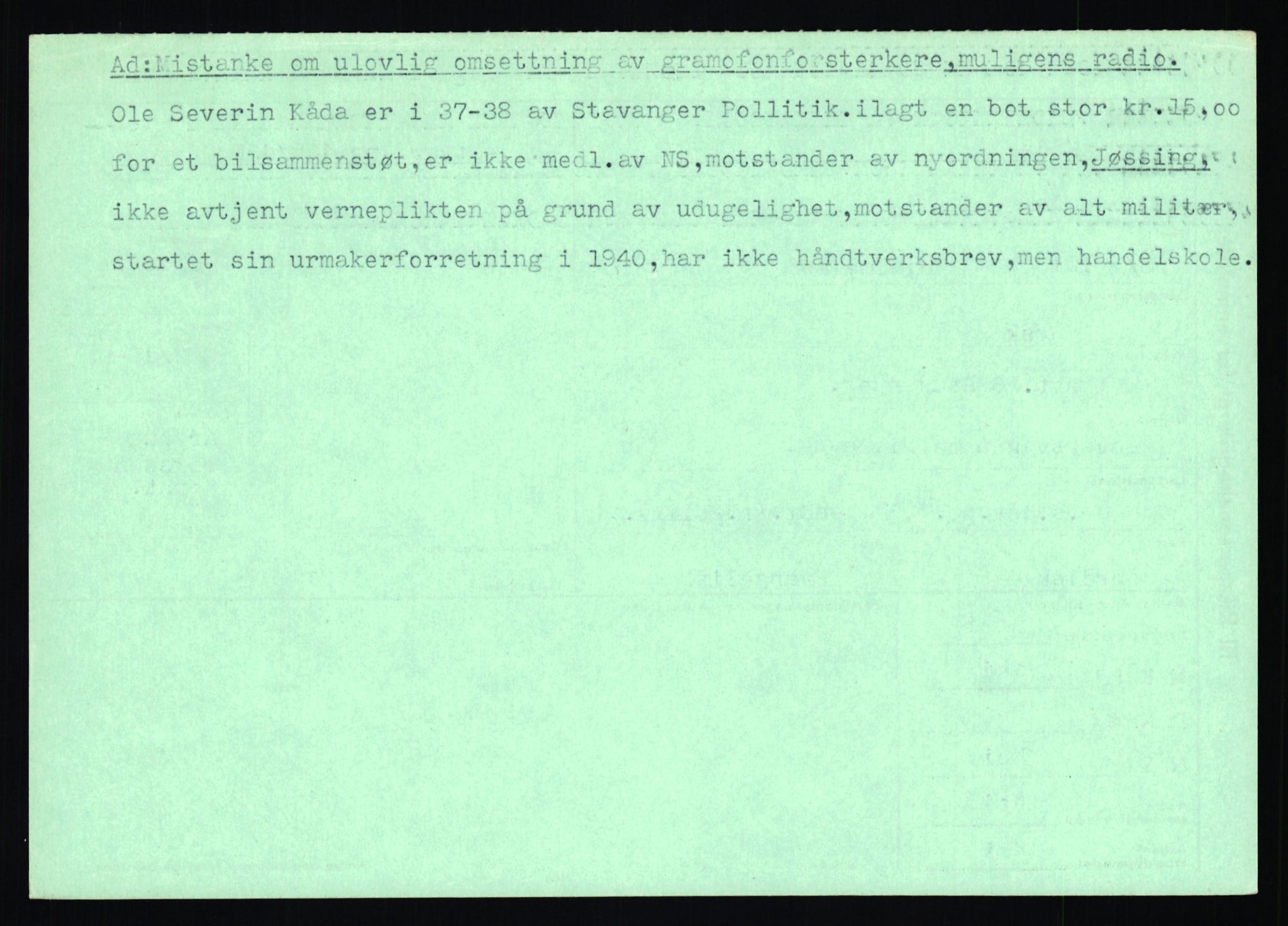 Statspolitiet - Hovedkontoret / Osloavdelingen, AV/RA-S-1329/C/Ca/L0008: Johan(nes)sen - Knoph, 1943-1945, s. 2993