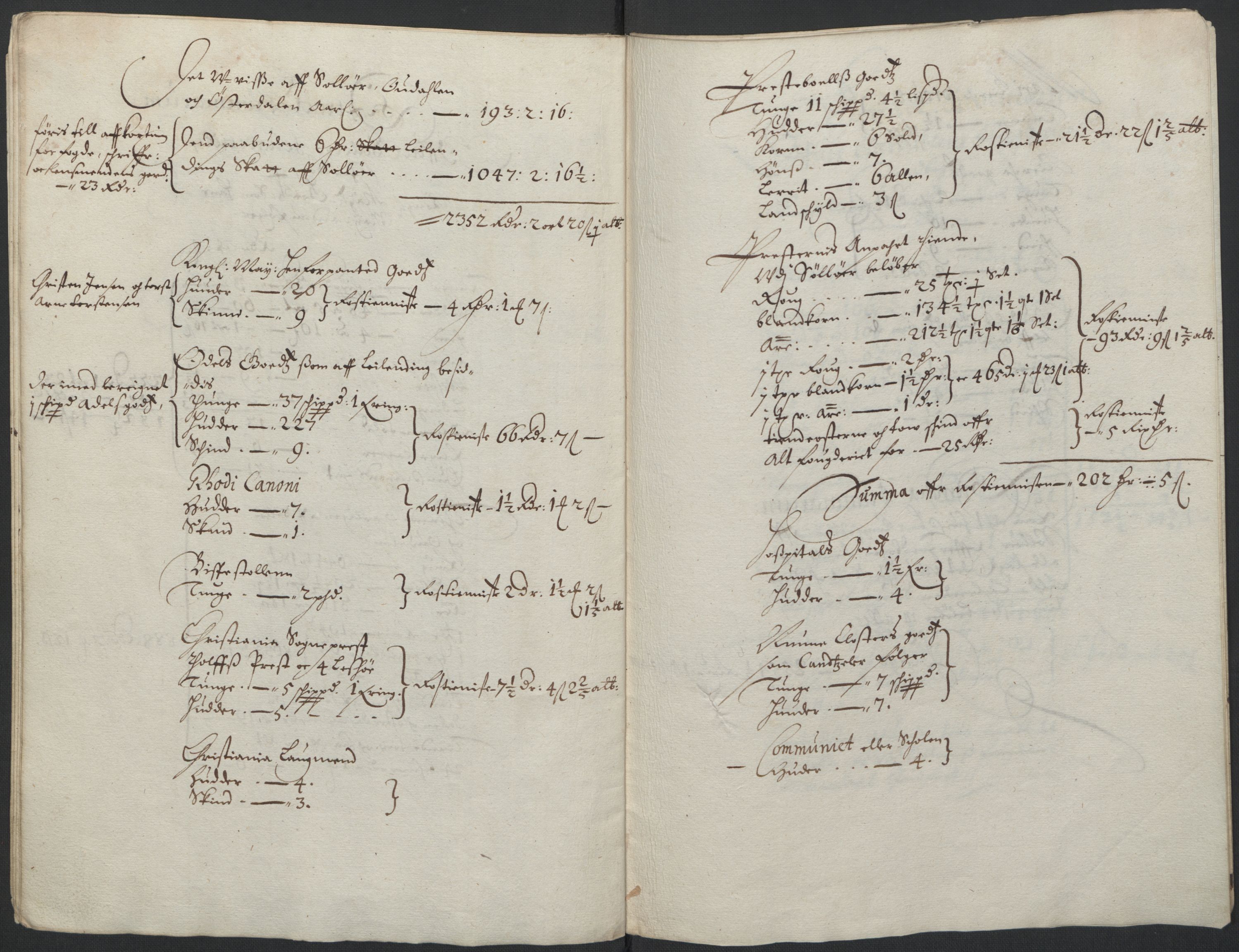 Rentekammeret inntil 1814, Realistisk ordnet avdeling, AV/RA-EA-4070/L/L0010/0001: Oppland lagdømme: / Ekstrakt over kongens inntekt av Oppland lagdømme, 1661