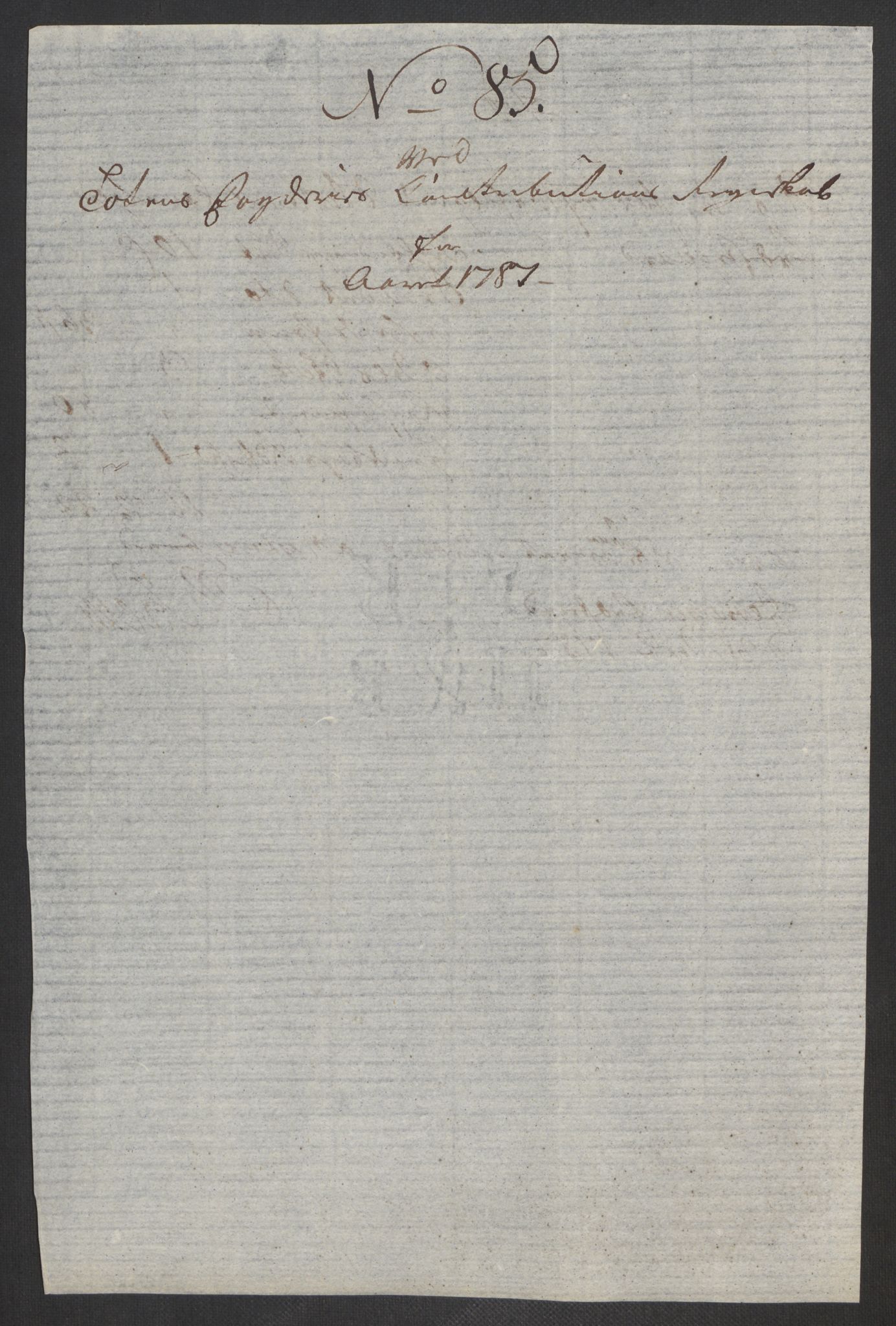 Rentekammeret inntil 1814, Reviderte regnskaper, Fogderegnskap, RA/EA-4092/R19/L1374: Fogderegnskap Toten, Hadeland og Vardal, 1787, s. 262