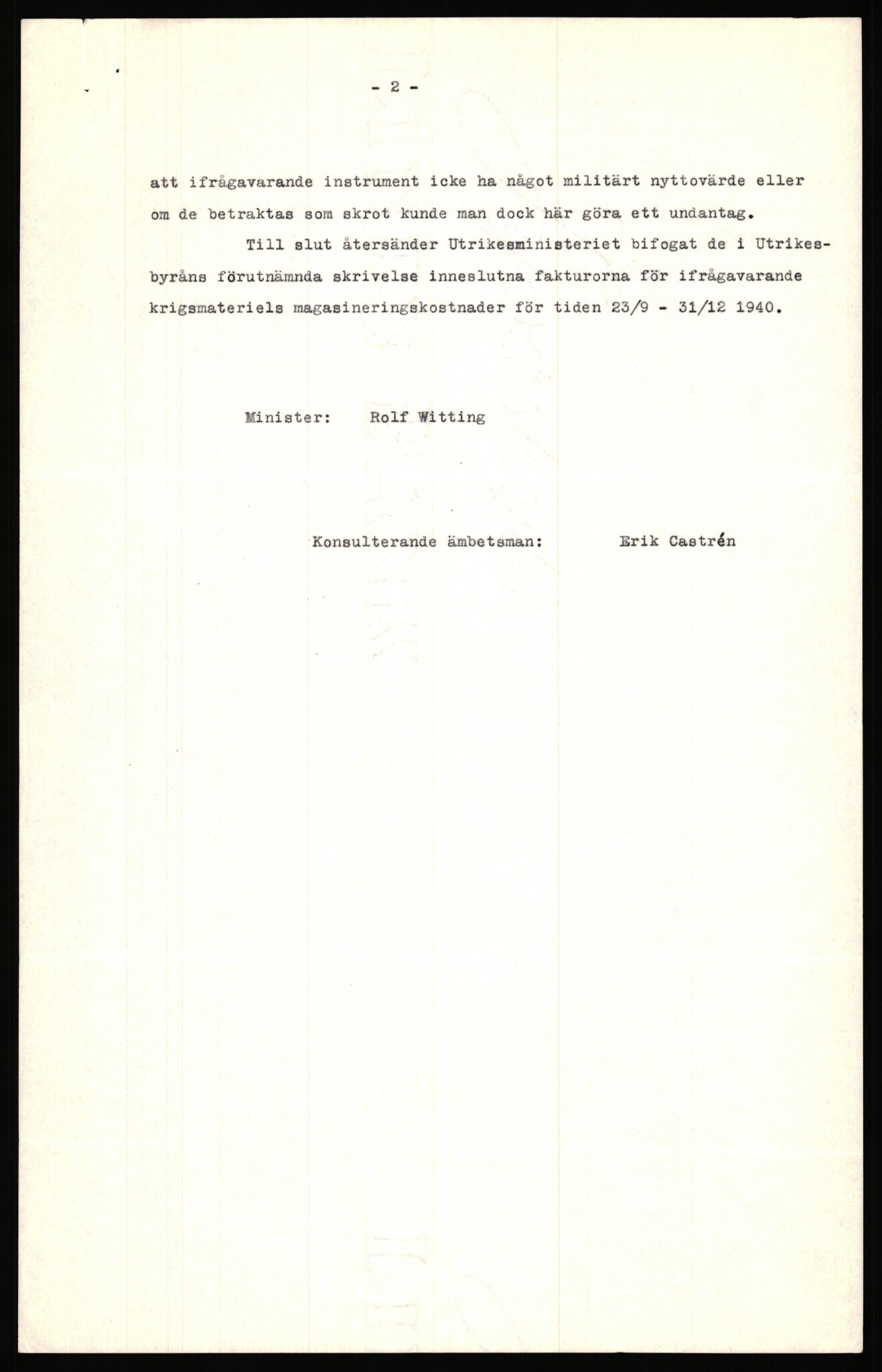 Forsvaret, Forsvarets krigshistoriske avdeling, AV/RA-RAFA-2017/Y/Ya/L0006: II-C-11-11,2 - Utenriksdepartementet.  Legasjonen i Helsingfors., 1940-1946, s. 133
