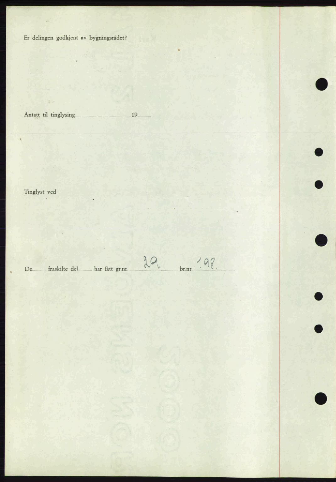 Tønsberg sorenskriveri, AV/SAKO-A-130/G/Ga/Gaa/L0013: Pantebok nr. A13, 1943-1943, Dagboknr: 2212/1943