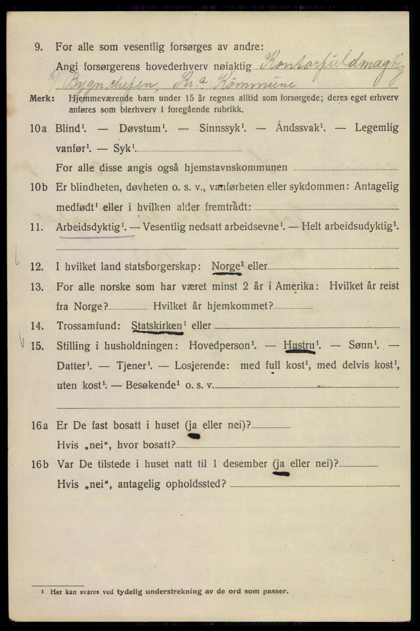 SAO, Folketelling 1920 for 0301 Kristiania kjøpstad, 1920, s. 553696