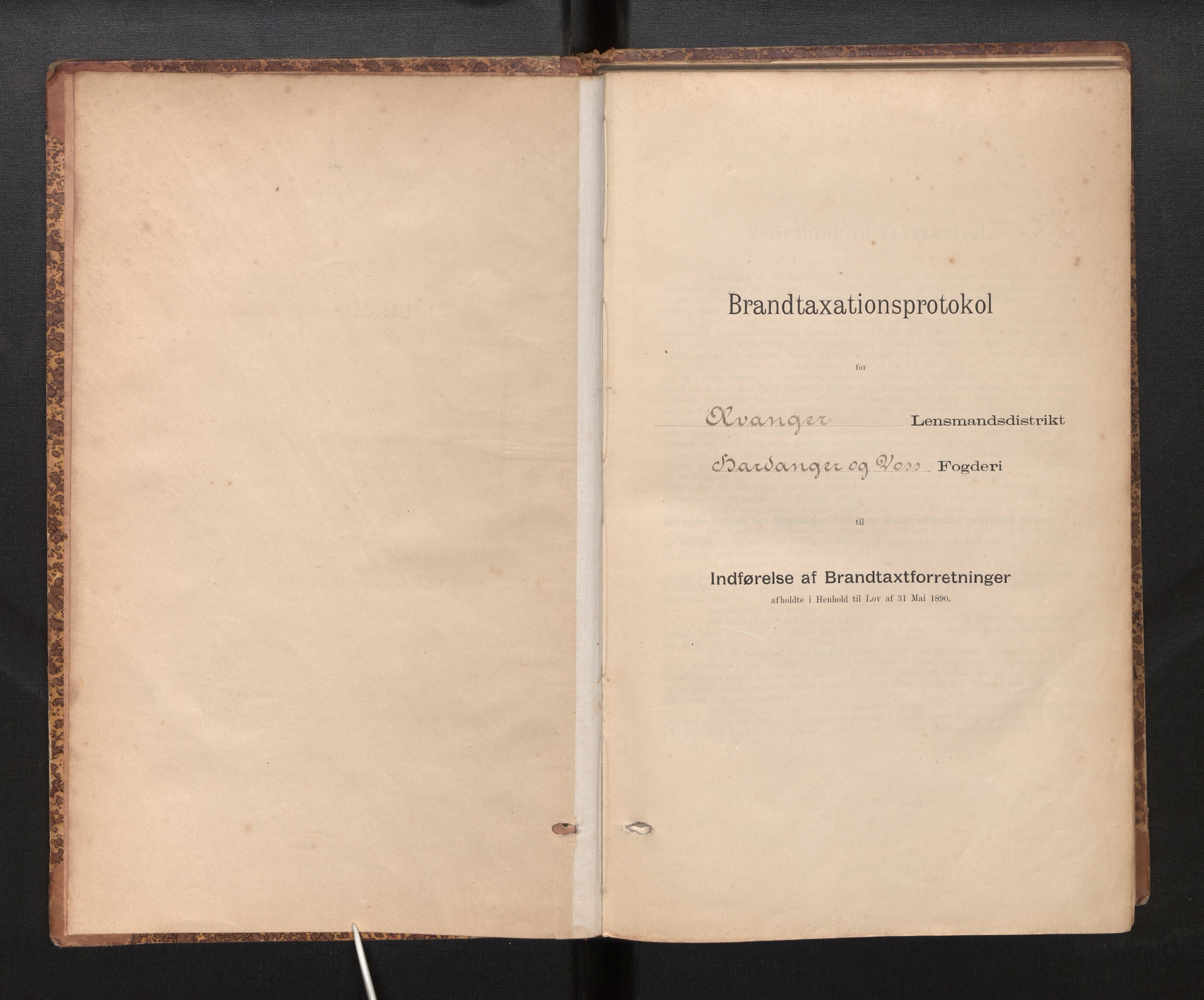 Lensmannen i Evanger, AV/SAB-A-31701/0012/L0005: Branntakstprotokoll, skjematakst, 1895-1935