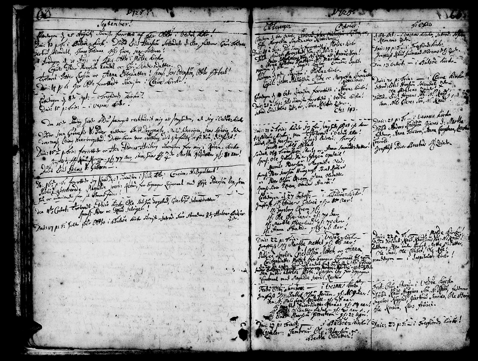 Ministerialprotokoller, klokkerbøker og fødselsregistre - Møre og Romsdal, AV/SAT-A-1454/547/L0599: Ministerialbok nr. 547A01, 1721-1764, s. 64-65