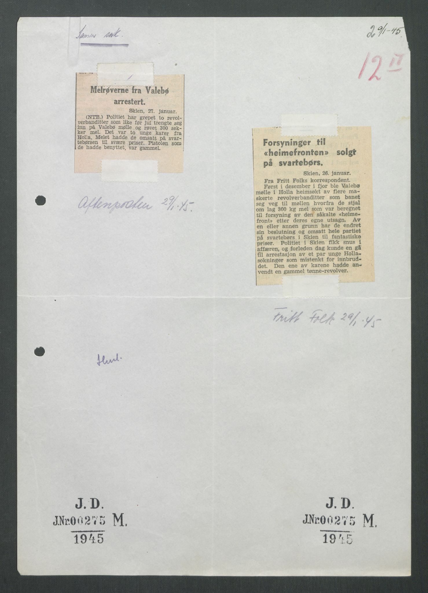 Landssvikarkivet, Oslo politikammer, AV/RA-S-3138-01/D/Di/L0001: Anr. 1559, 1945-1947, s. 2301