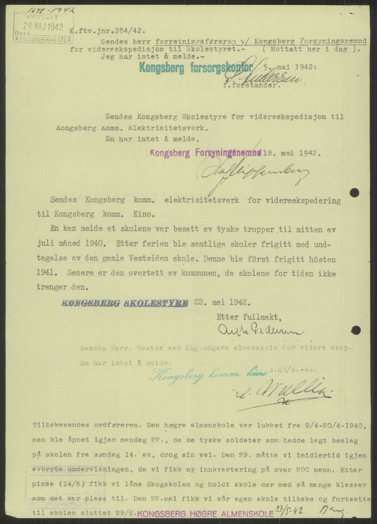 Forsvaret, Forsvarets krigshistoriske avdeling, AV/RA-RAFA-2017/Y/Ya/L0014: II-C-11-31 - Fylkesmenn.  Rapporter om krigsbegivenhetene 1940., 1940, s. 390