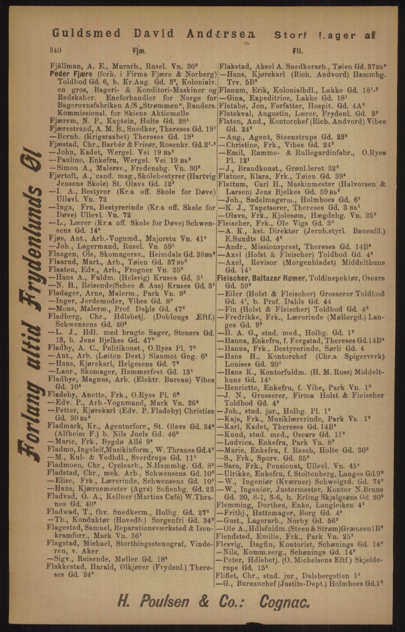 Kristiania/Oslo adressebok, PUBL/-, 1905, s. 340