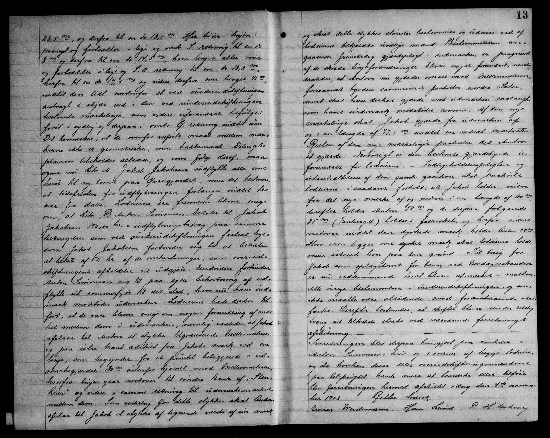 Fosen sorenskriveri, AV/SAT-A-1107/1/2/2C/L0040: Pantebok nr. 31, 1906-1907, s. 13