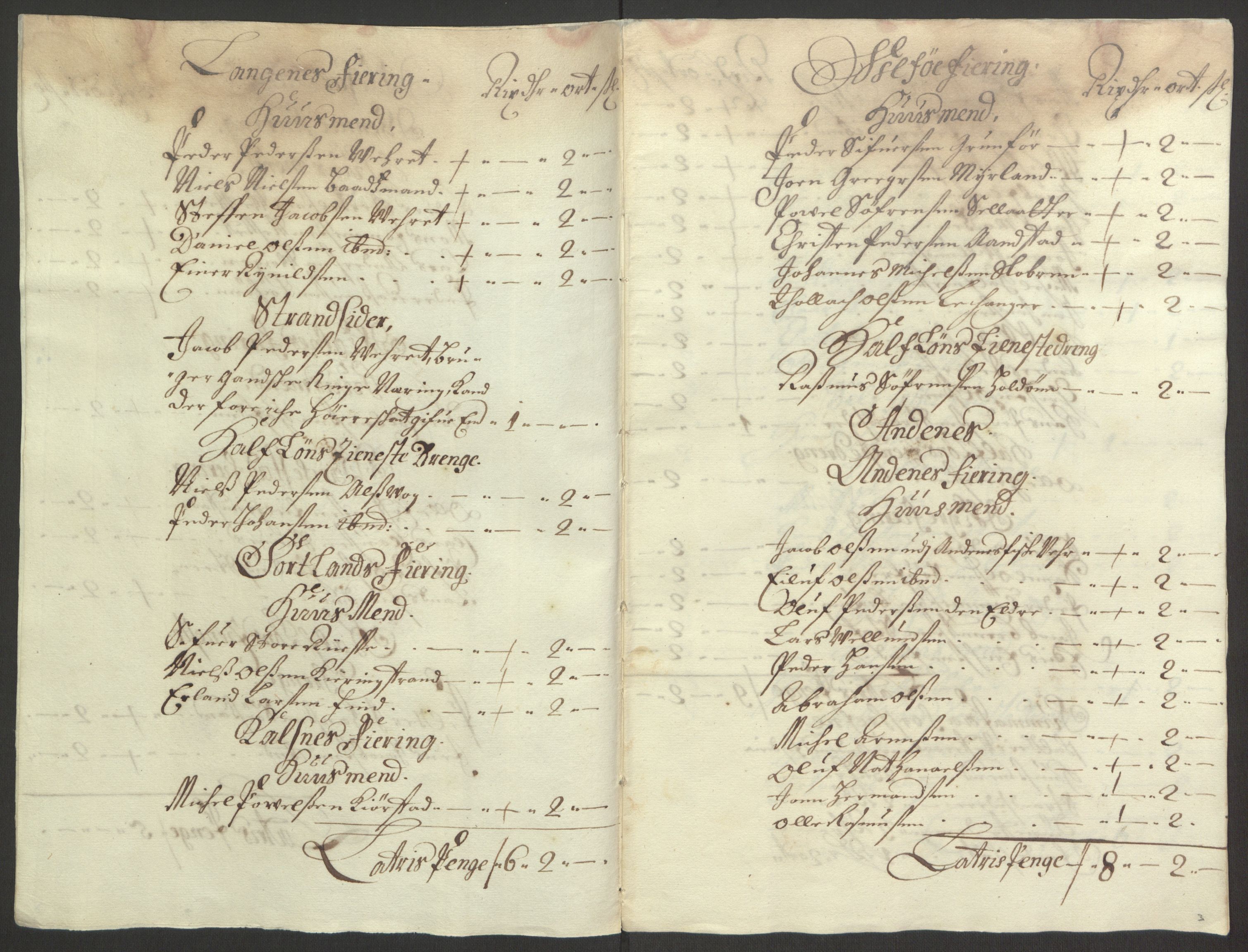 Rentekammeret inntil 1814, Reviderte regnskaper, Fogderegnskap, RA/EA-4092/R67/L4677: Fogderegnskap Vesterålen, Andenes og Lofoten, 1694-1695, s. 55