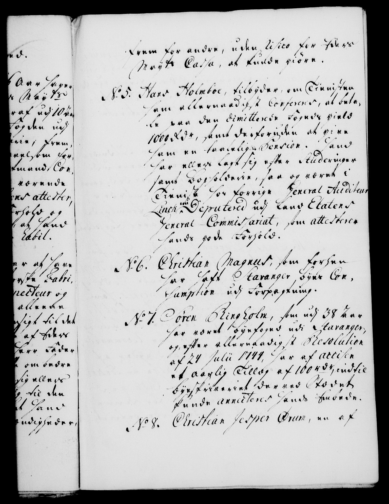 Rentekammeret, Kammerkanselliet, RA/EA-3111/G/Gf/Gfa/L0031: Norsk relasjons- og resolusjonsprotokoll (merket RK 52.31), 1749, s. 98