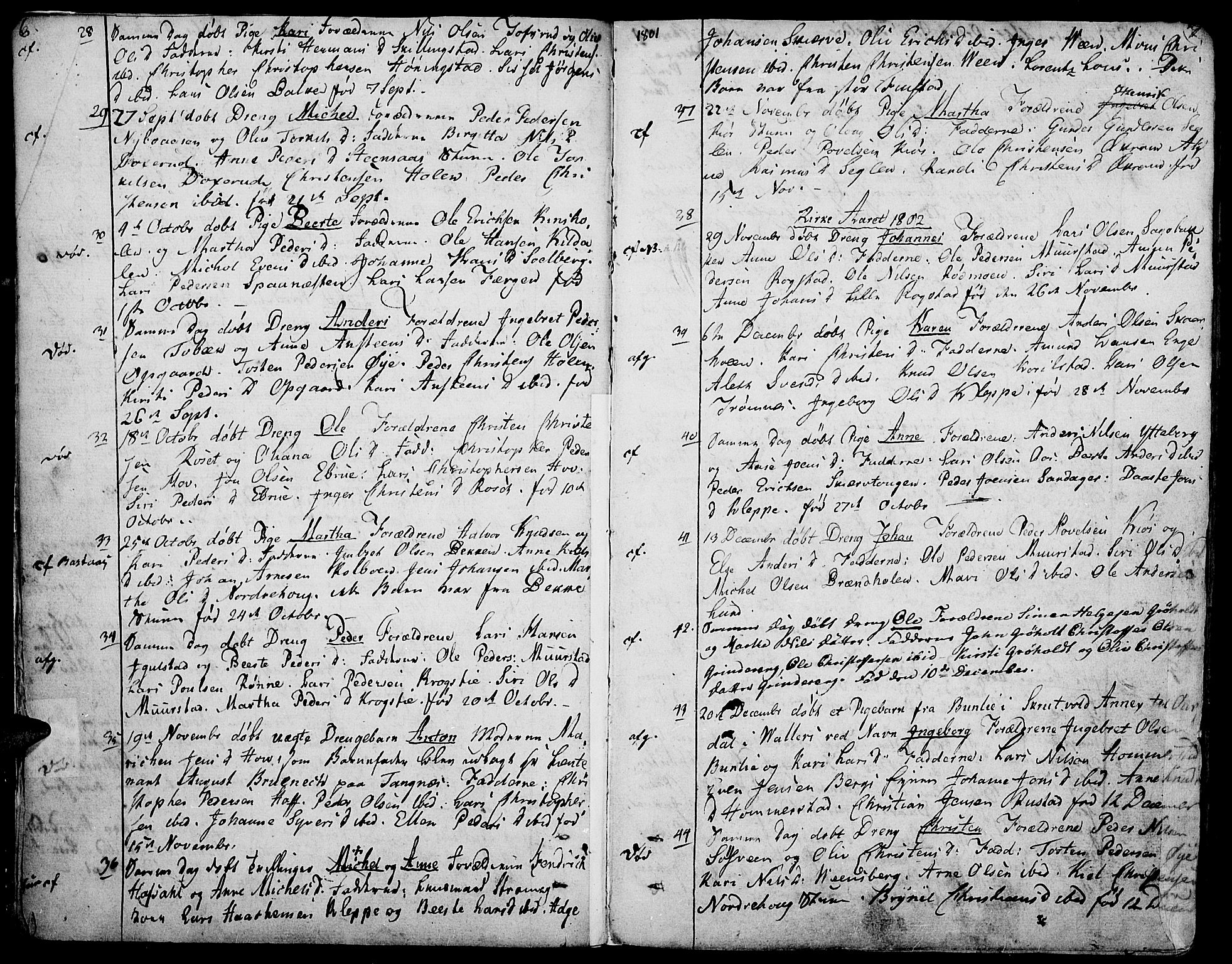 Løten prestekontor, AV/SAH-PREST-022/K/Ka/L0004: Ministerialbok nr. 4, 1801-1814, s. 6-7