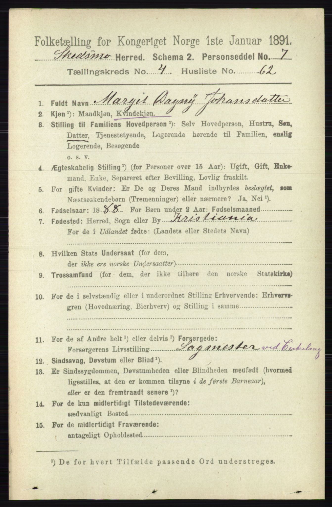 RA, Folketelling 1891 for 0231 Skedsmo herred, 1891, s. 2233