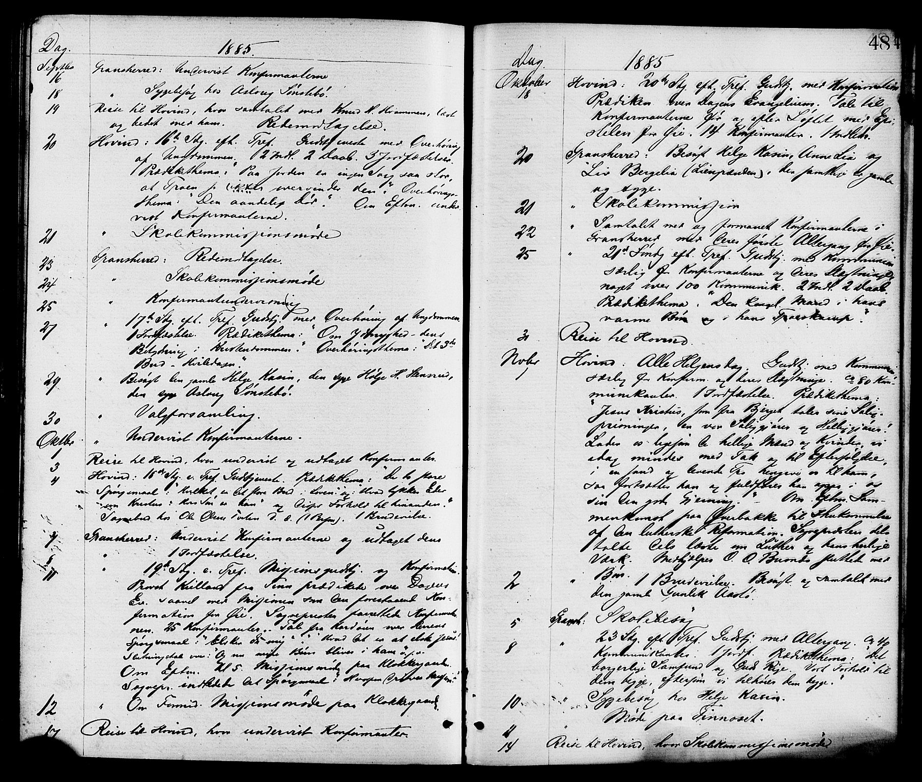 Gransherad kirkebøker, AV/SAKO-A-267/F/Fa/L0004: Ministerialbok nr. I 4, 1871-1886, s. 484