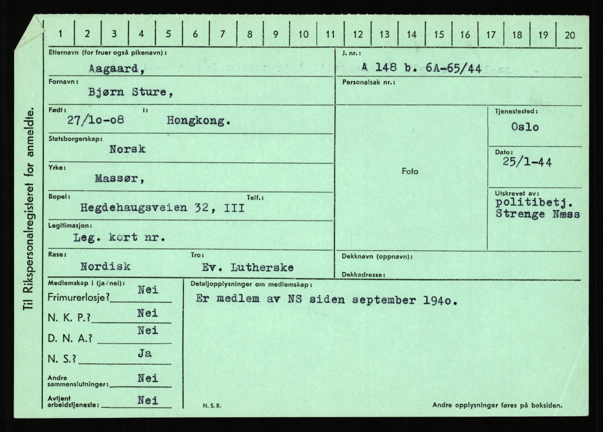 Statspolitiet - Hovedkontoret / Osloavdelingen, AV/RA-S-1329/C/Ca/L0001: Aabakken - Armann, 1943-1945, s. 76