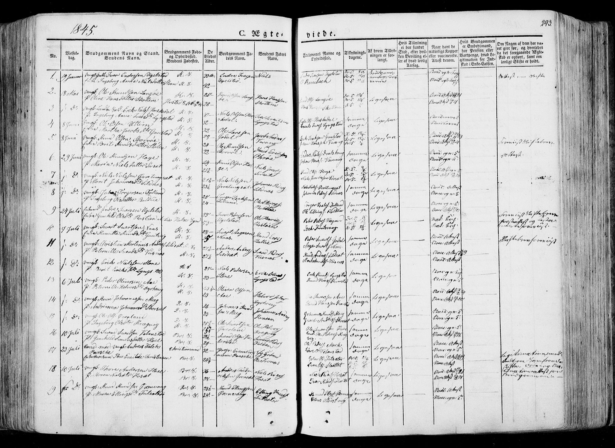 Ministerialprotokoller, klokkerbøker og fødselsregistre - Møre og Romsdal, SAT/A-1454/568/L0803: Ministerialbok nr. 568A10, 1830-1853, s. 293