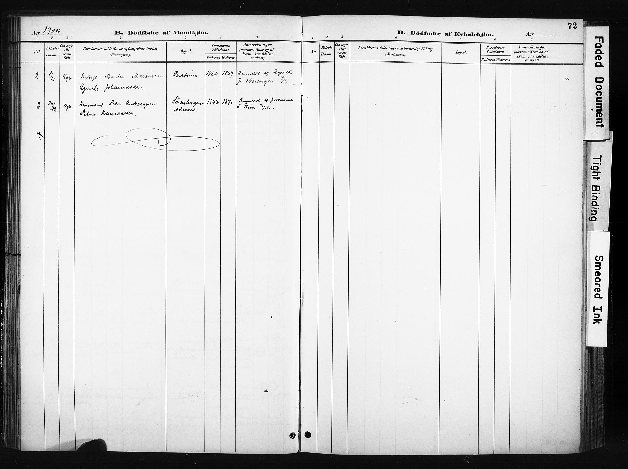 Søndre Land prestekontor, AV/SAH-PREST-122/K/L0004: Ministerialbok nr. 4, 1895-1904, s. 72