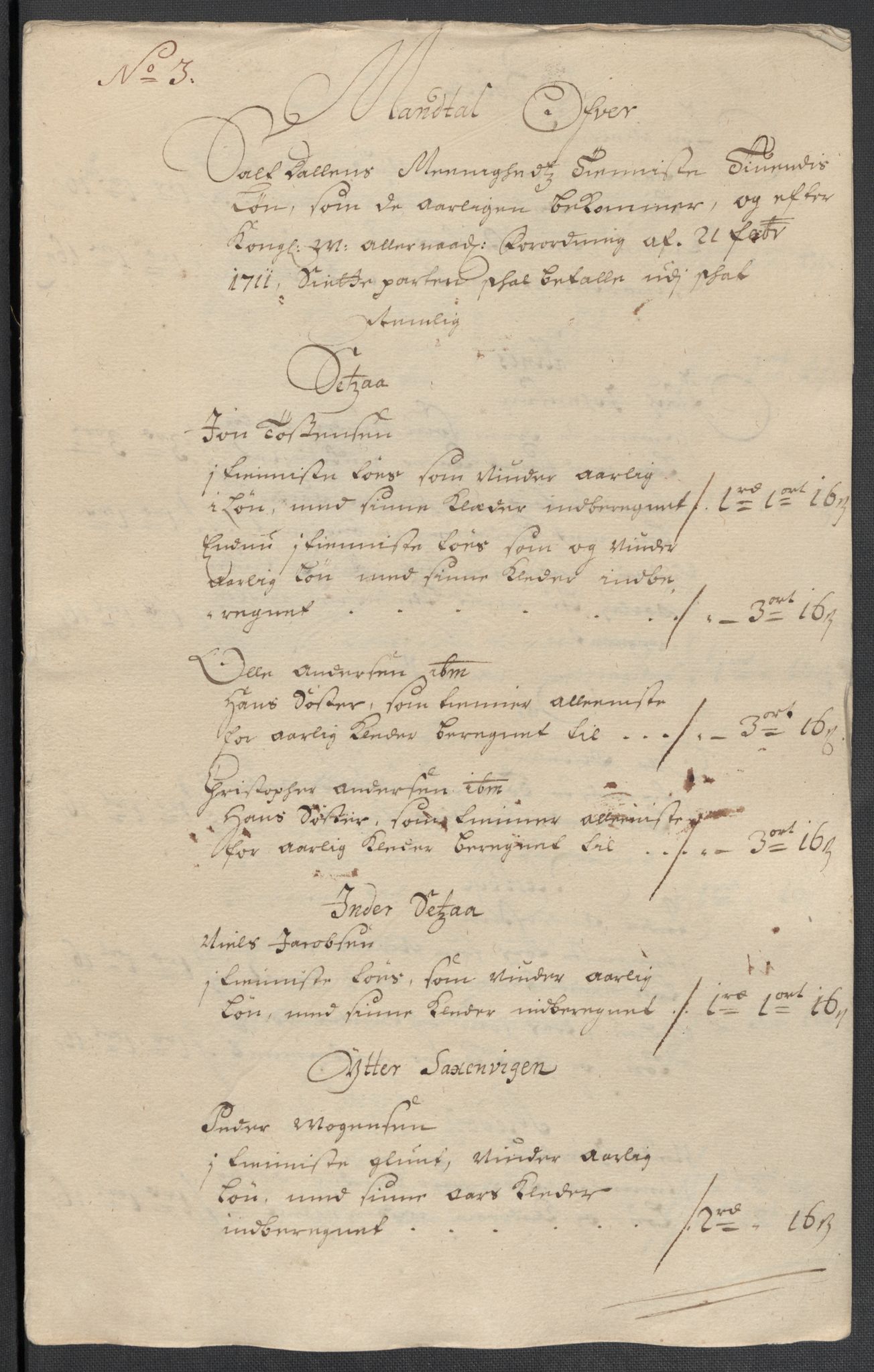 Rentekammeret inntil 1814, Reviderte regnskaper, Fogderegnskap, AV/RA-EA-4092/R66/L4582: Fogderegnskap Salten, 1711-1712, s. 169