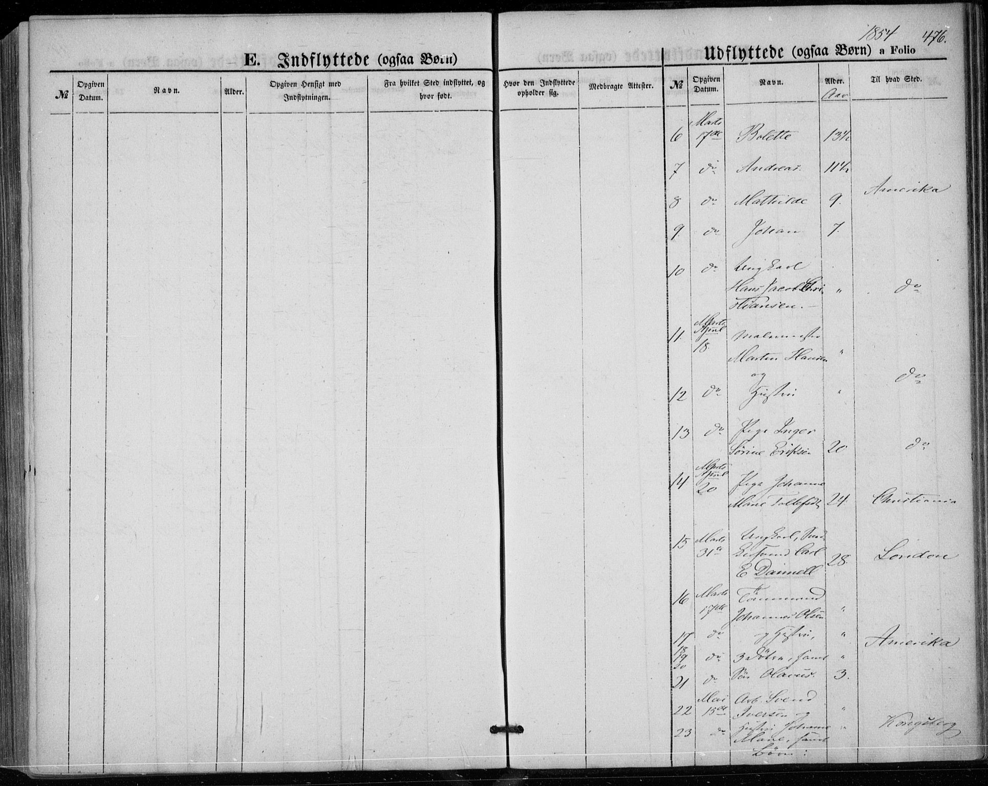 Bragernes kirkebøker, AV/SAKO-A-6/F/Fb/L0002: Ministerialbok nr. II 2, 1848-1859, s. 476