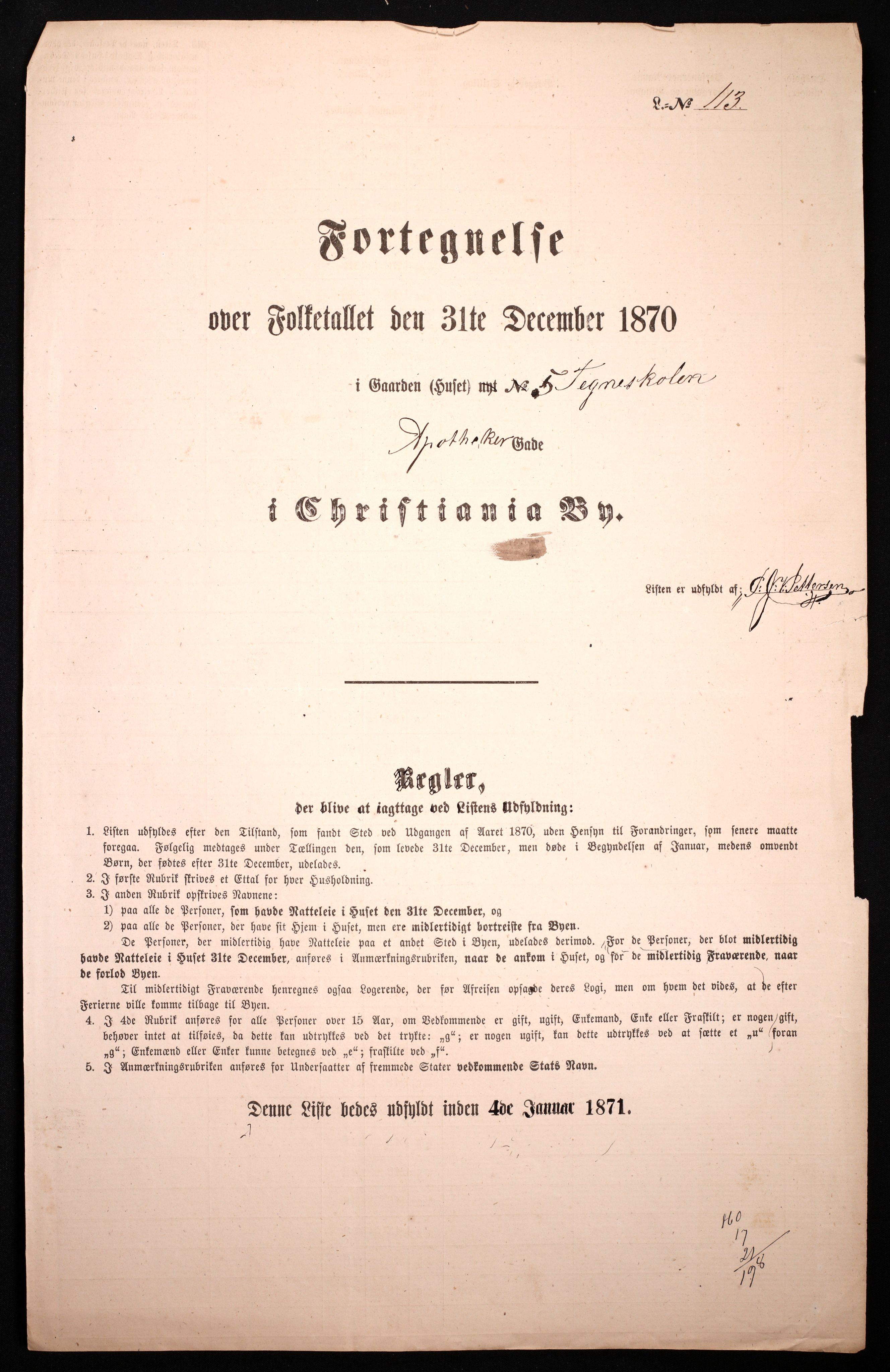 RA, Folketelling 1870 for 0301 Kristiania kjøpstad, 1870, s. 192