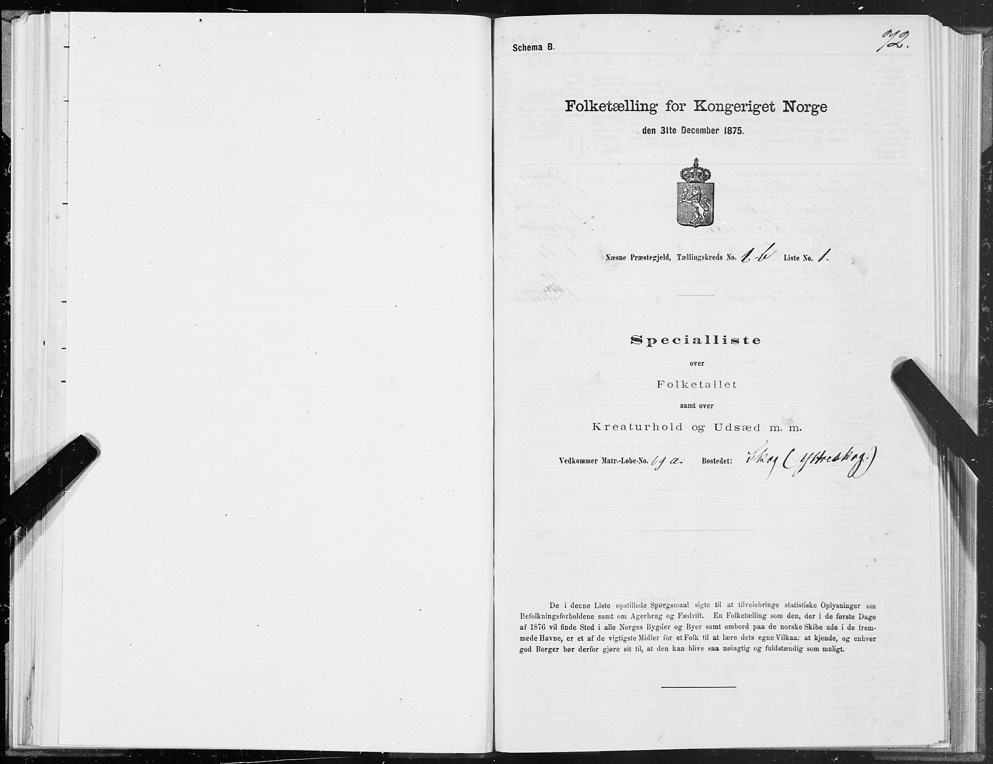 SAT, Folketelling 1875 for 1828P Nesna prestegjeld, 1875, s. 1072