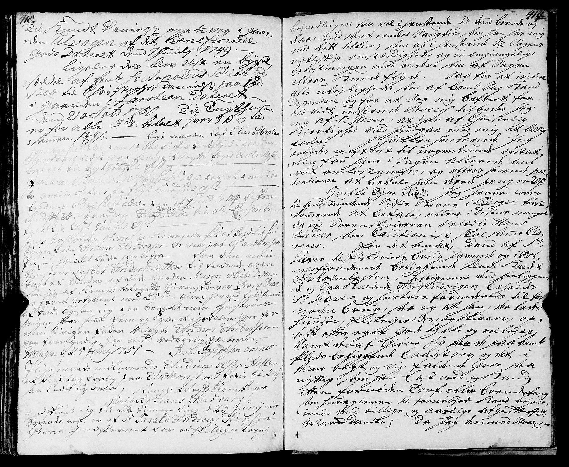 Lofoten sorenskriveri, SAT/A-0017/1/1/1A/L0005: Tingbok, 1739-1752, s. 418-419