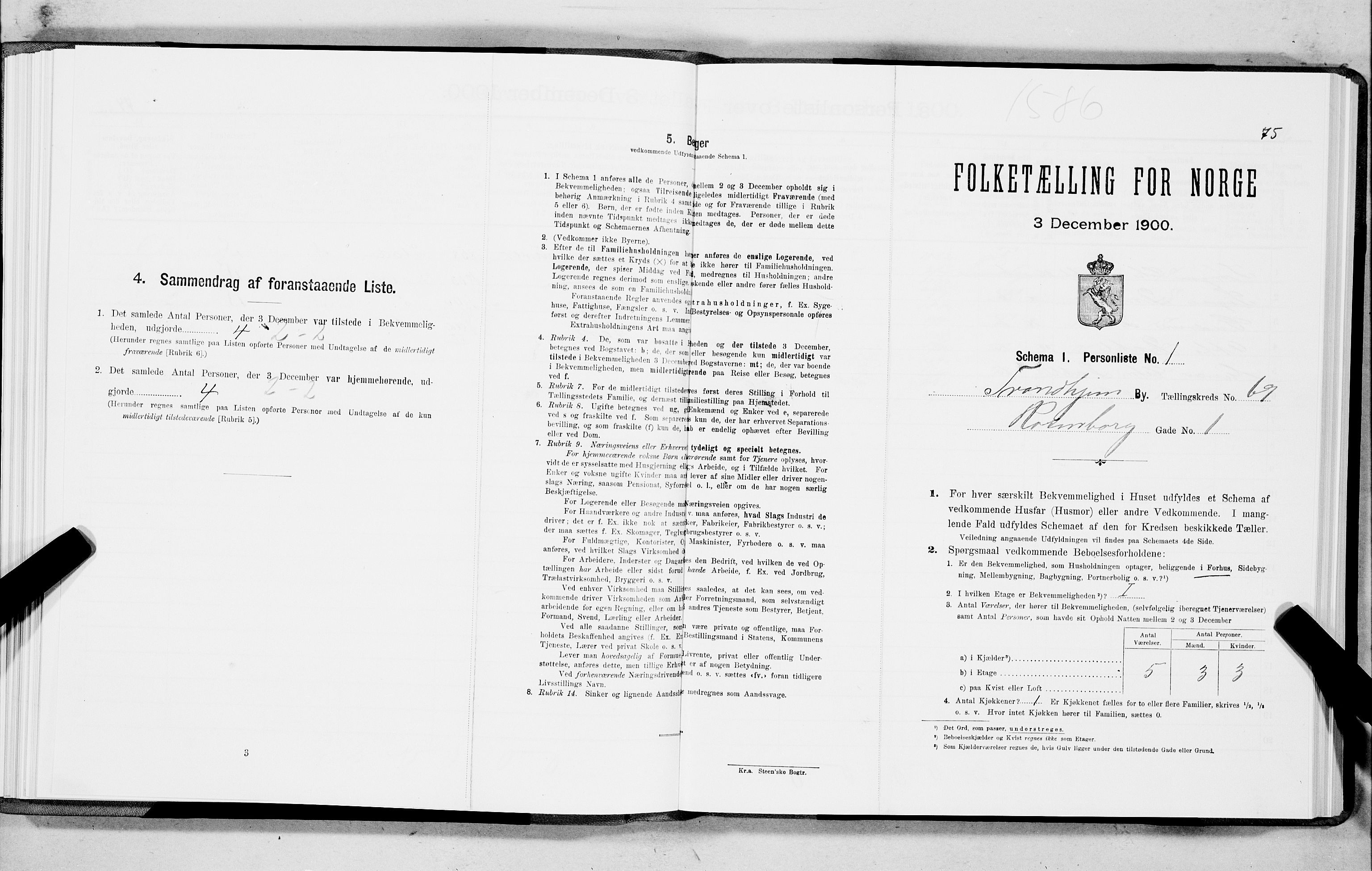 SAT, Folketelling 1900 for 1601 Trondheim kjøpstad, 1900, s. 12720