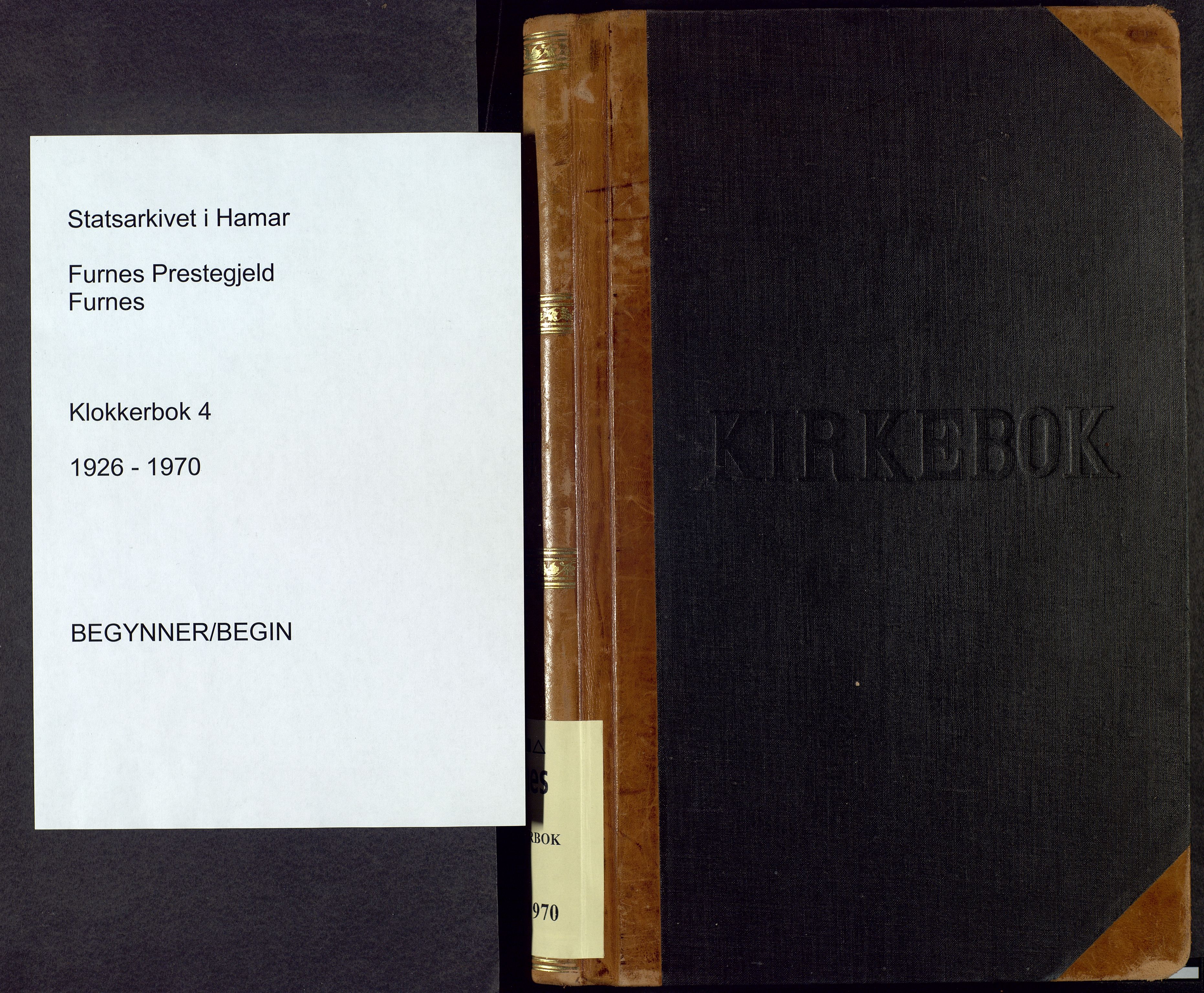 Furnes prestekontor, SAH/PREST-012/L/La/L0004: Klokkerbok nr. 4, 1926-1970