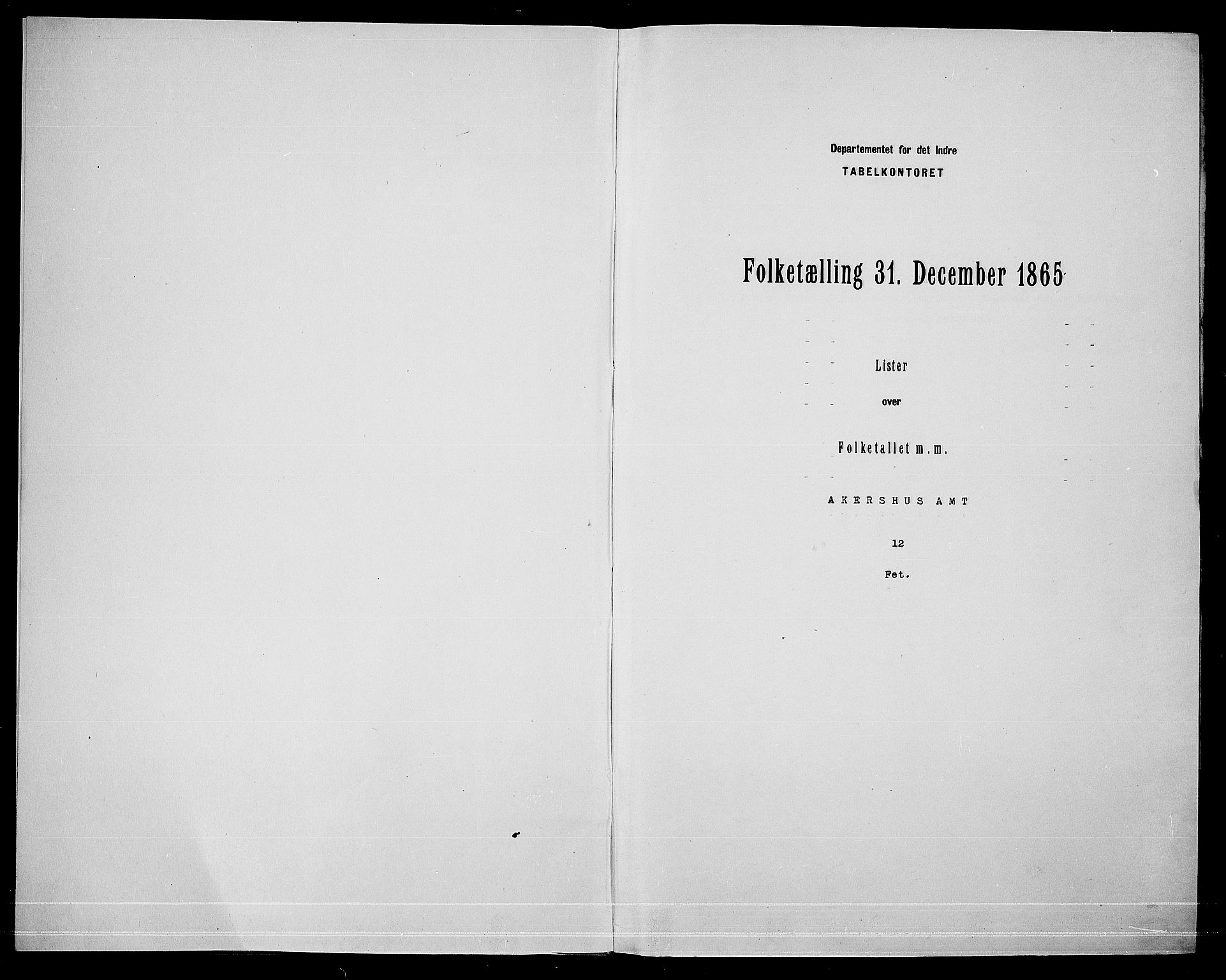 RA, Folketelling 1865 for 0227P Fet prestegjeld, 1865, s. 3
