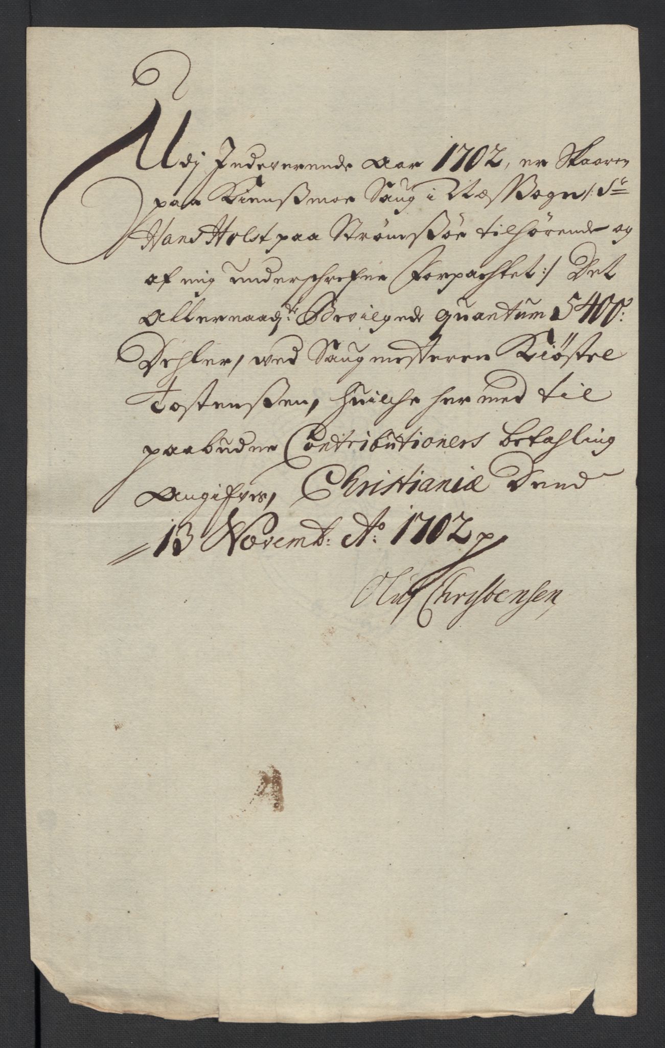 Rentekammeret inntil 1814, Reviderte regnskaper, Fogderegnskap, RA/EA-4092/R12/L0714: Fogderegnskap Øvre Romerike, 1702, s. 309