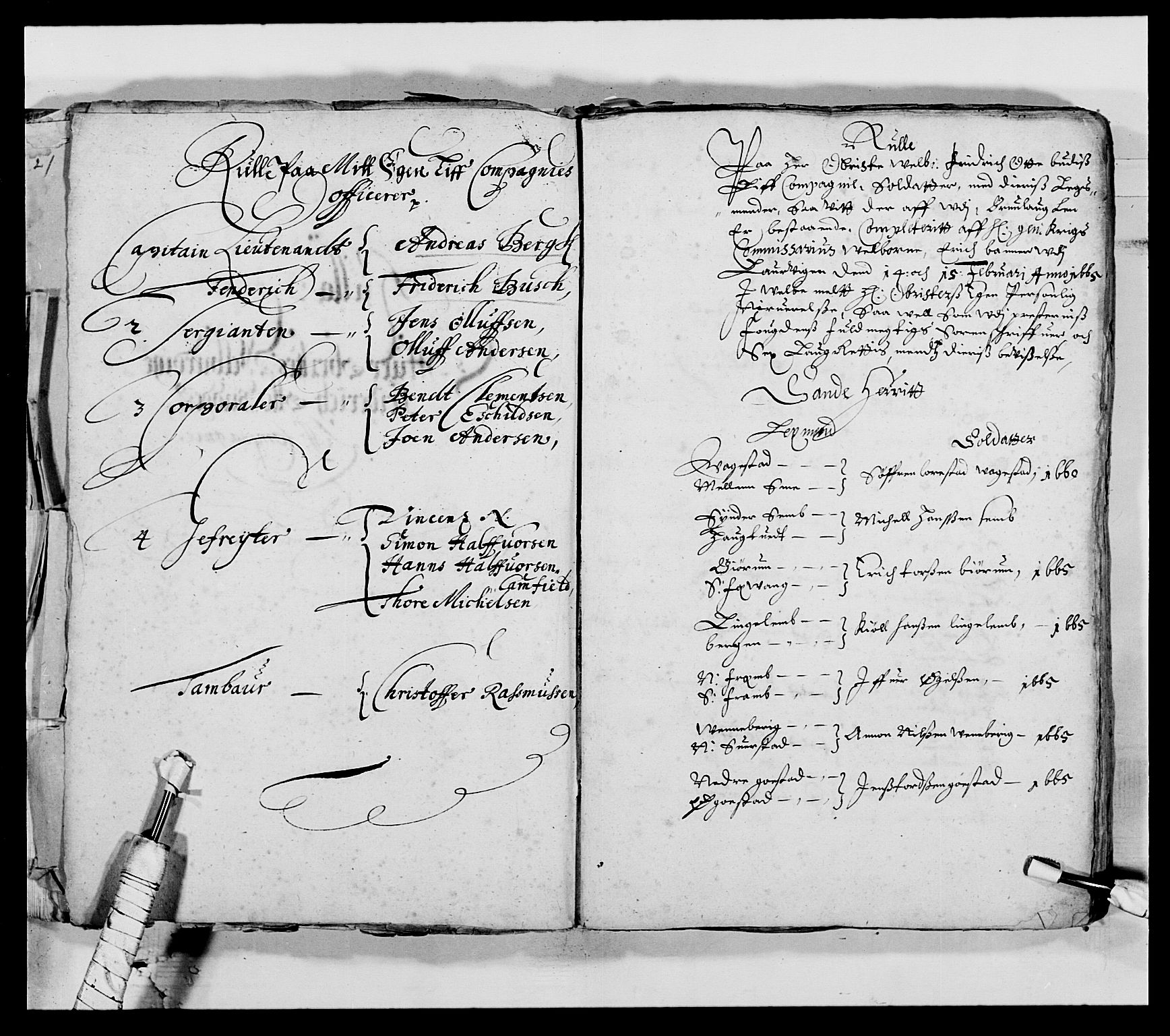 Kommanderende general (KG I) med Det norske krigsdirektorium, AV/RA-EA-5419/E/Ea/L0521: Vesterlenske regiment, 1662-1700, s. 126