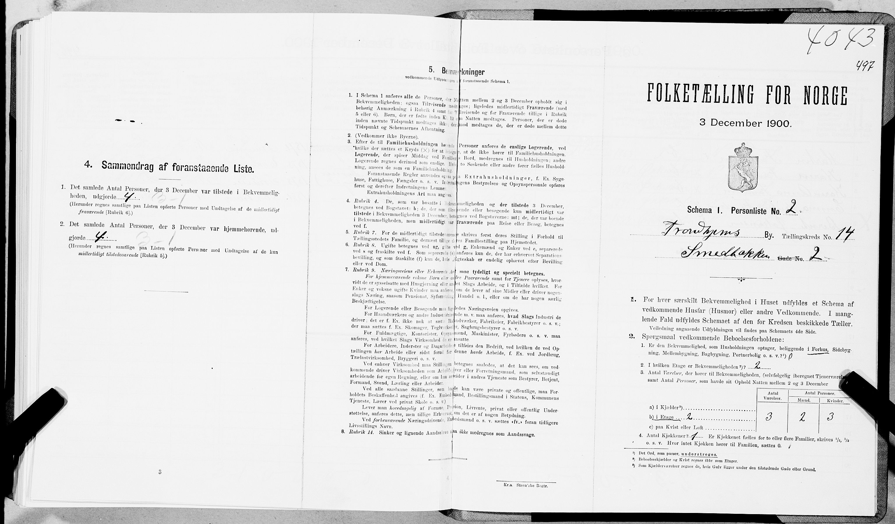 SAT, Folketelling 1900 for 1601 Trondheim kjøpstad, 1900, s. 2529
