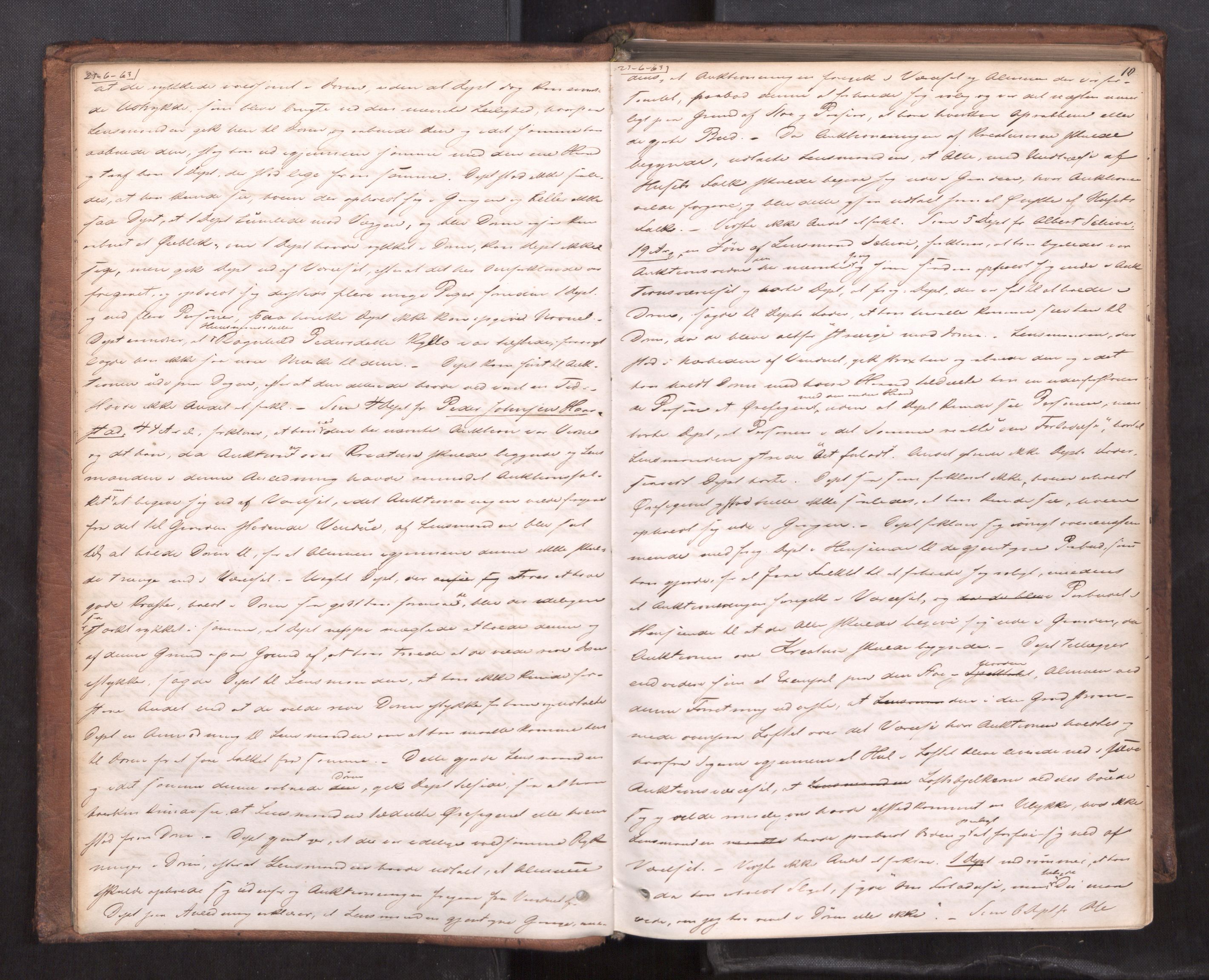Strinda og Selbu sorenskriveri, AV/SAT-A-0015/1/1B/L0011: Ekstrarettsprot. 9, 1863-1873, s. 9b-10a