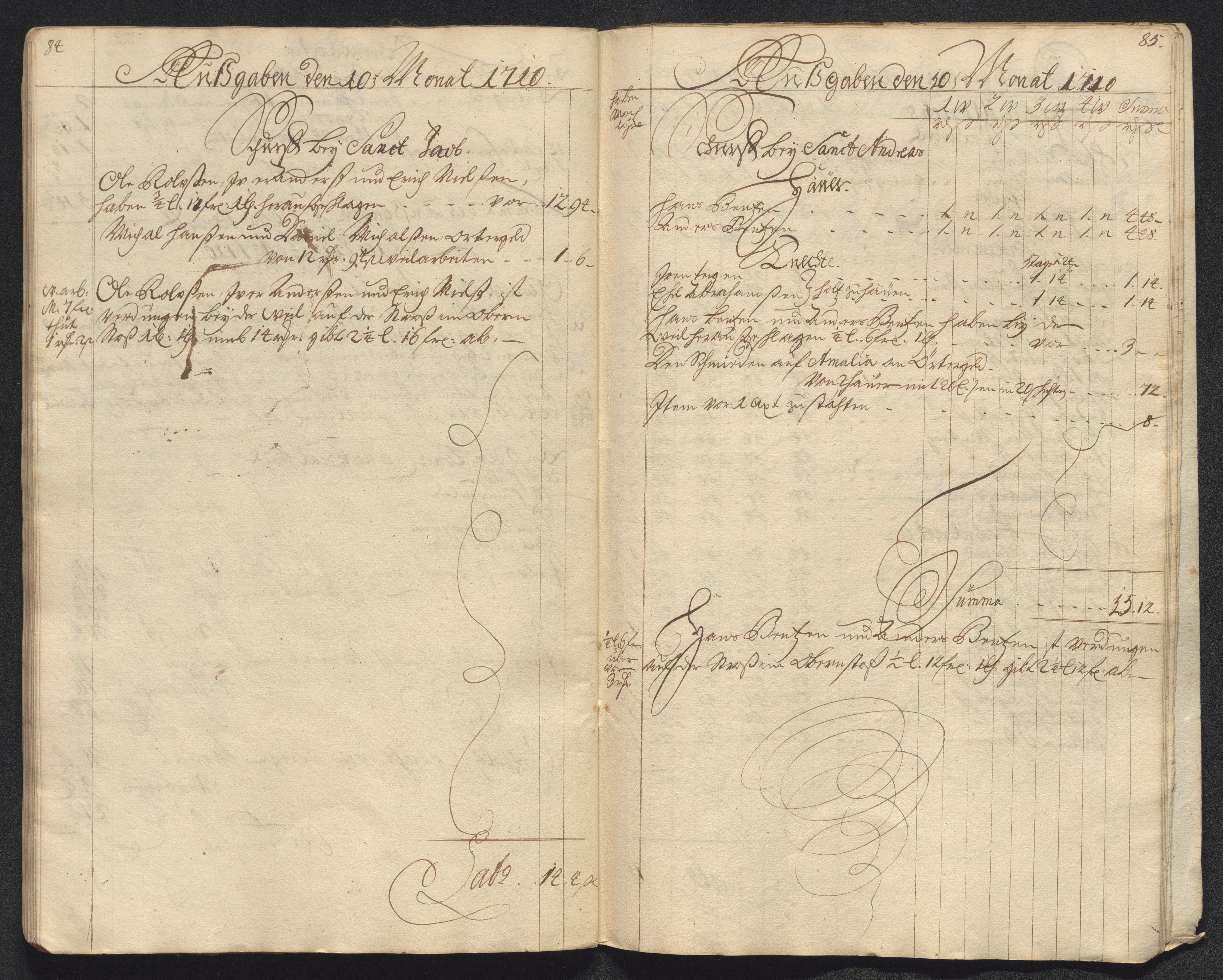 Kongsberg Sølvverk 1623-1816, AV/SAKO-EA-3135/001/D/Dc/Dcd/L0099: Utgiftsregnskap for gruver m.m., 1710, s. 475