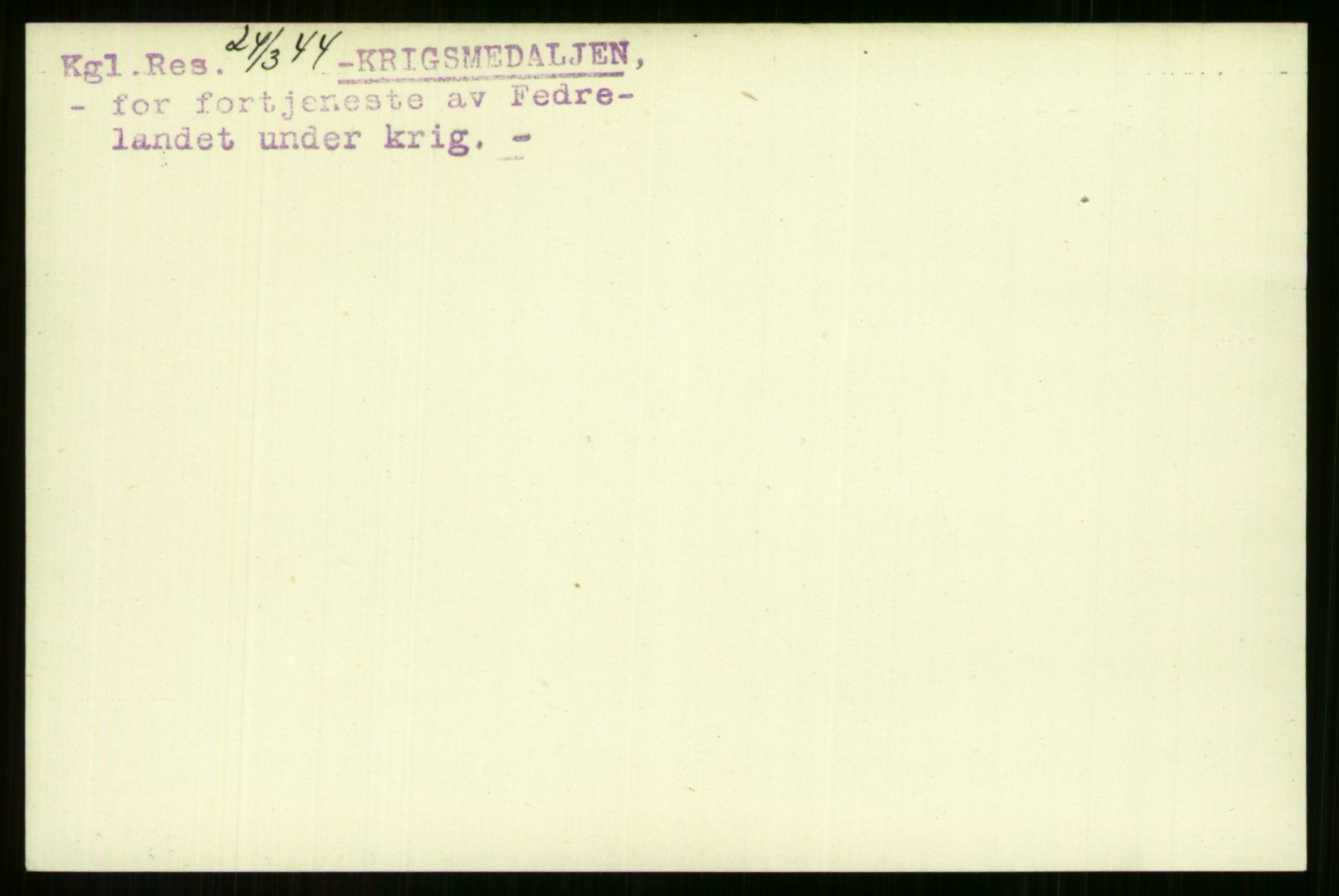 Direktoratet for sjømenn, AV/RA-S-3545/G/Gi/L0007: Kartotek over krigsdekorasjoner tildelt nordmenn under krigen, 1940-1945, s. 330