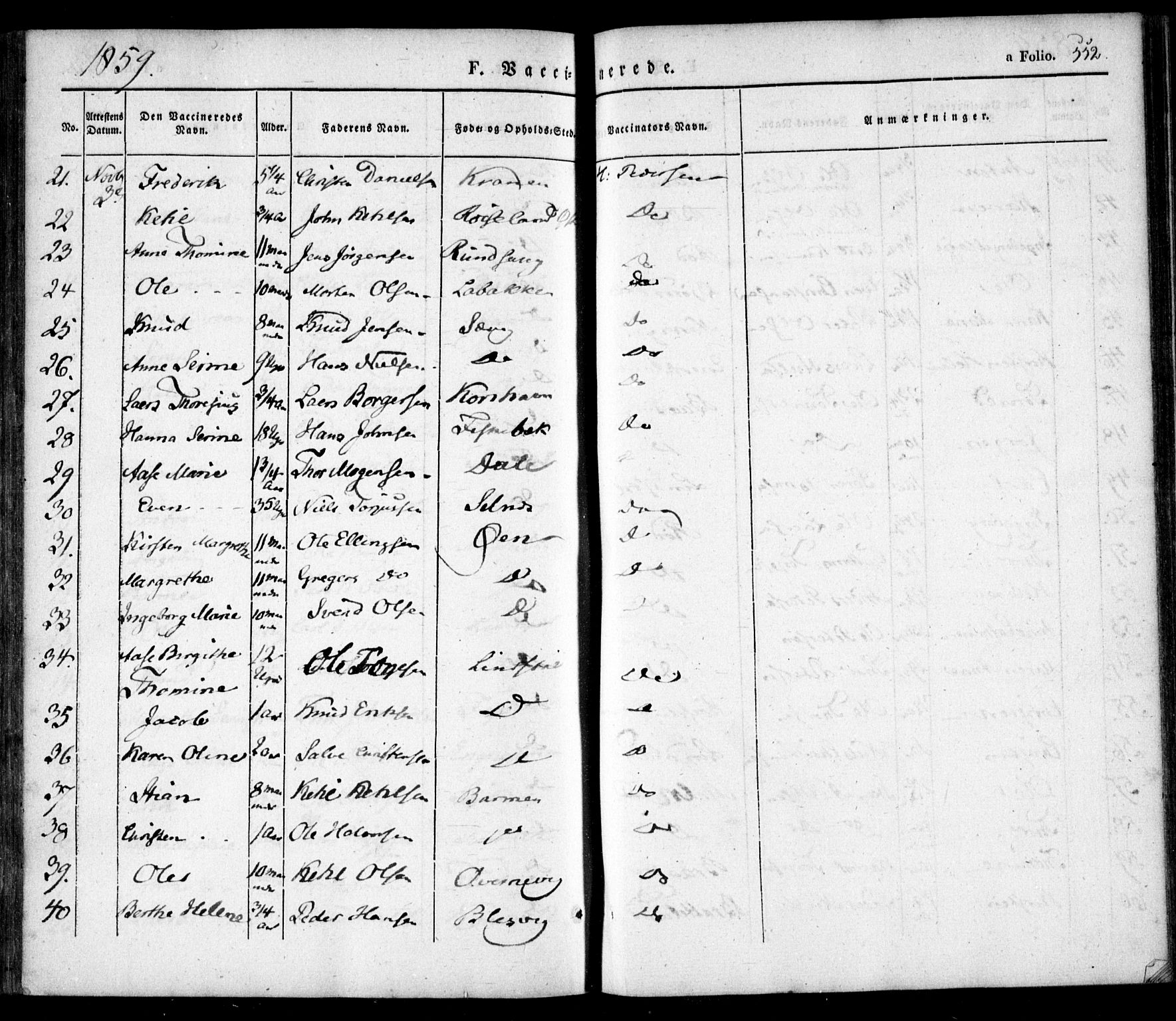 Søndeled sokneprestkontor, AV/SAK-1111-0038/F/Fa/L0002: Ministerialbok nr. A 2, 1839-1860, s. 552