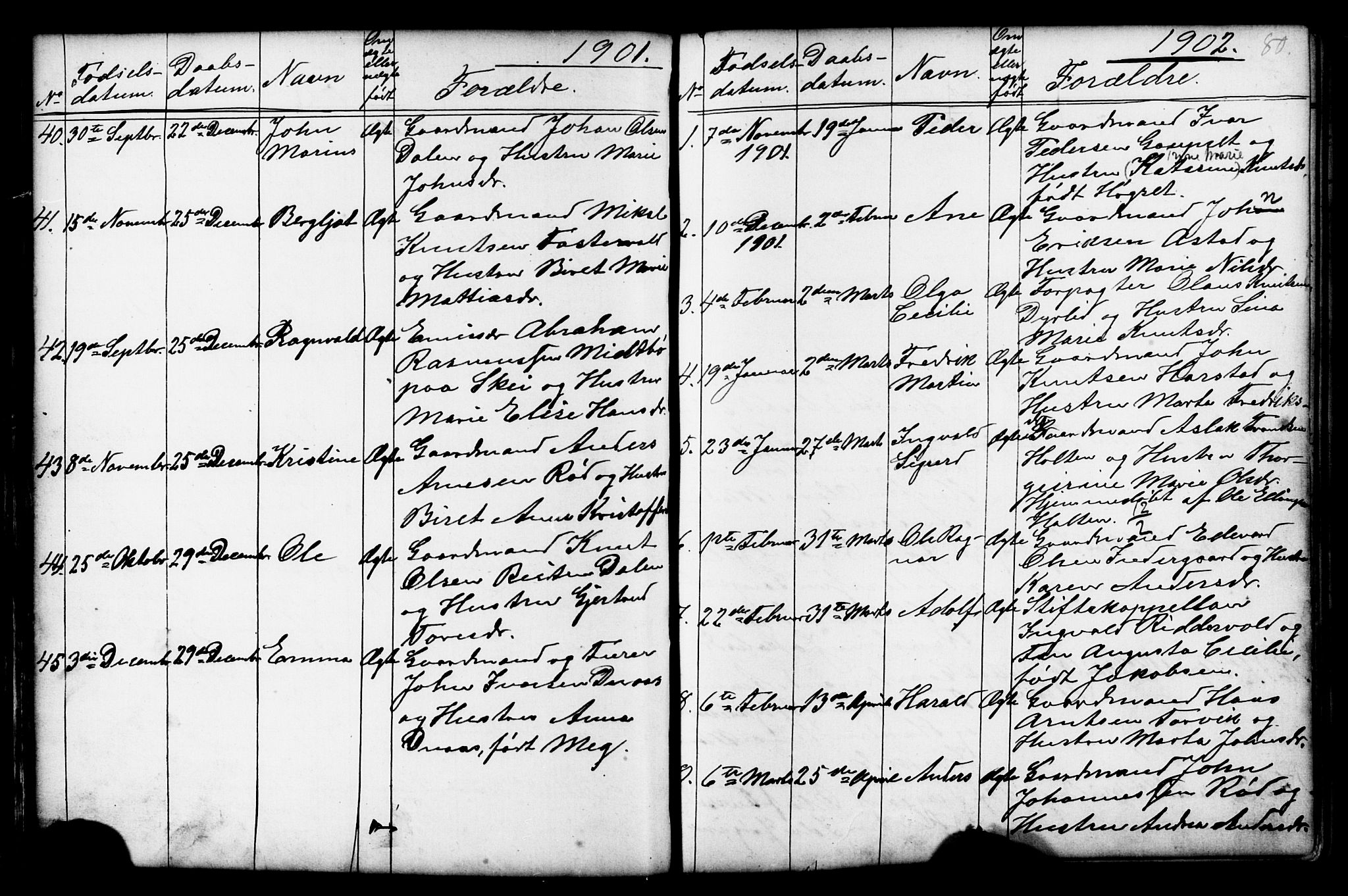 Ministerialprotokoller, klokkerbøker og fødselsregistre - Møre og Romsdal, SAT/A-1454/584/L0969: Klokkerbok nr. 584C02, 1877-1911, s. 80