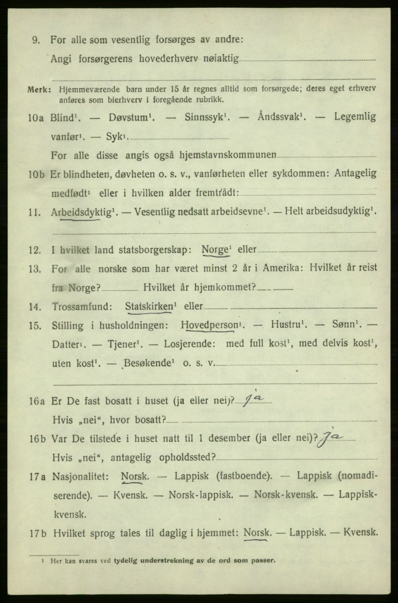 SATØ, Folketelling 1920 for 2019 Kjelvik herred, 1920, s. 3742