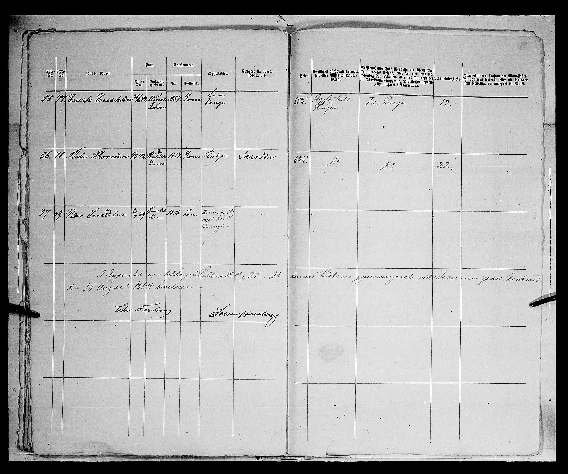 Fylkesmannen i Oppland, SAH/FYO-002/1/K/Kg/L1175: Heidal, Sel, Vågå, Lom og Skjåk, 1860-1879, s. 221