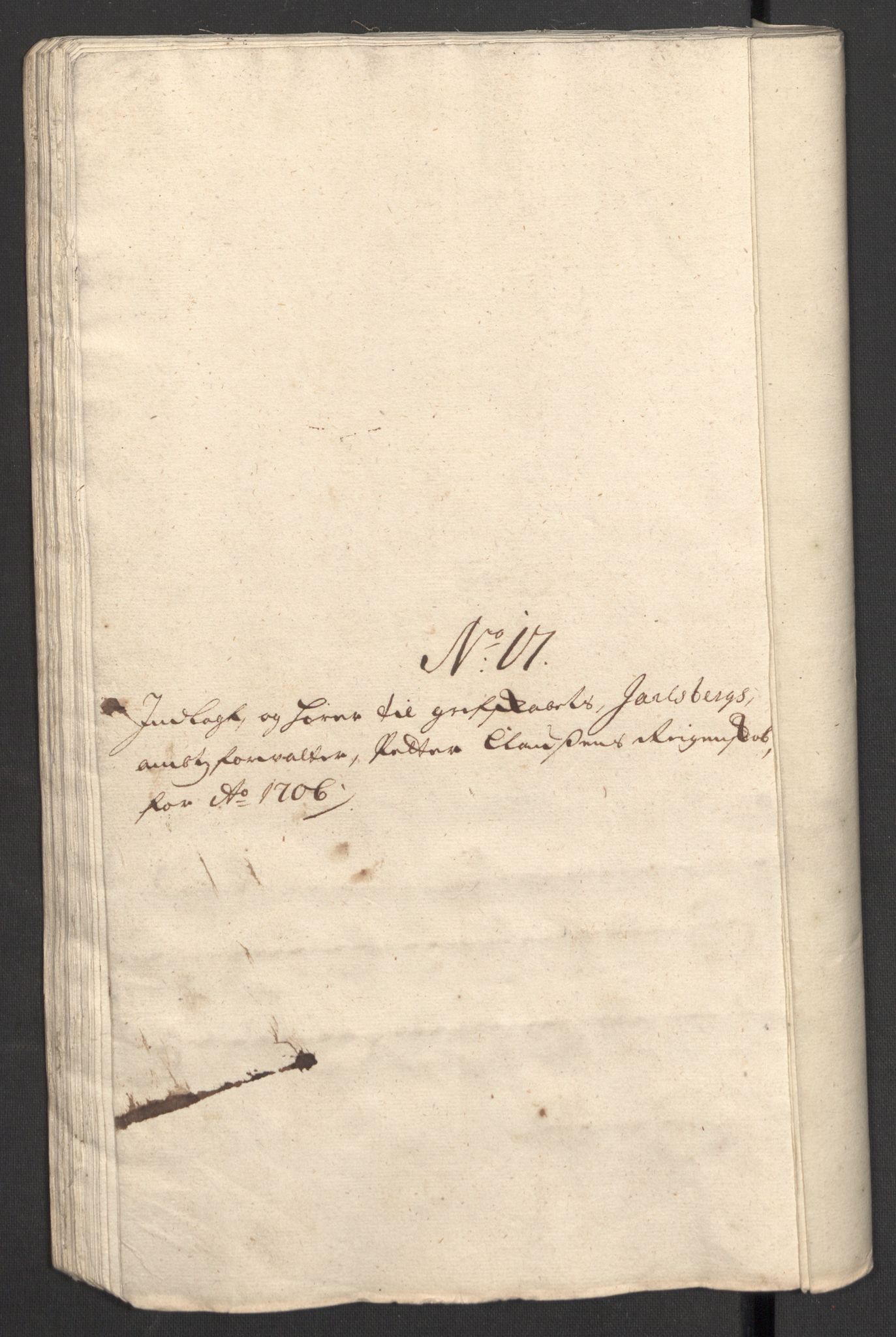 Rentekammeret inntil 1814, Reviderte regnskaper, Fogderegnskap, RA/EA-4092/R32/L1872: Fogderegnskap Jarlsberg grevskap, 1706-1707, s. 217