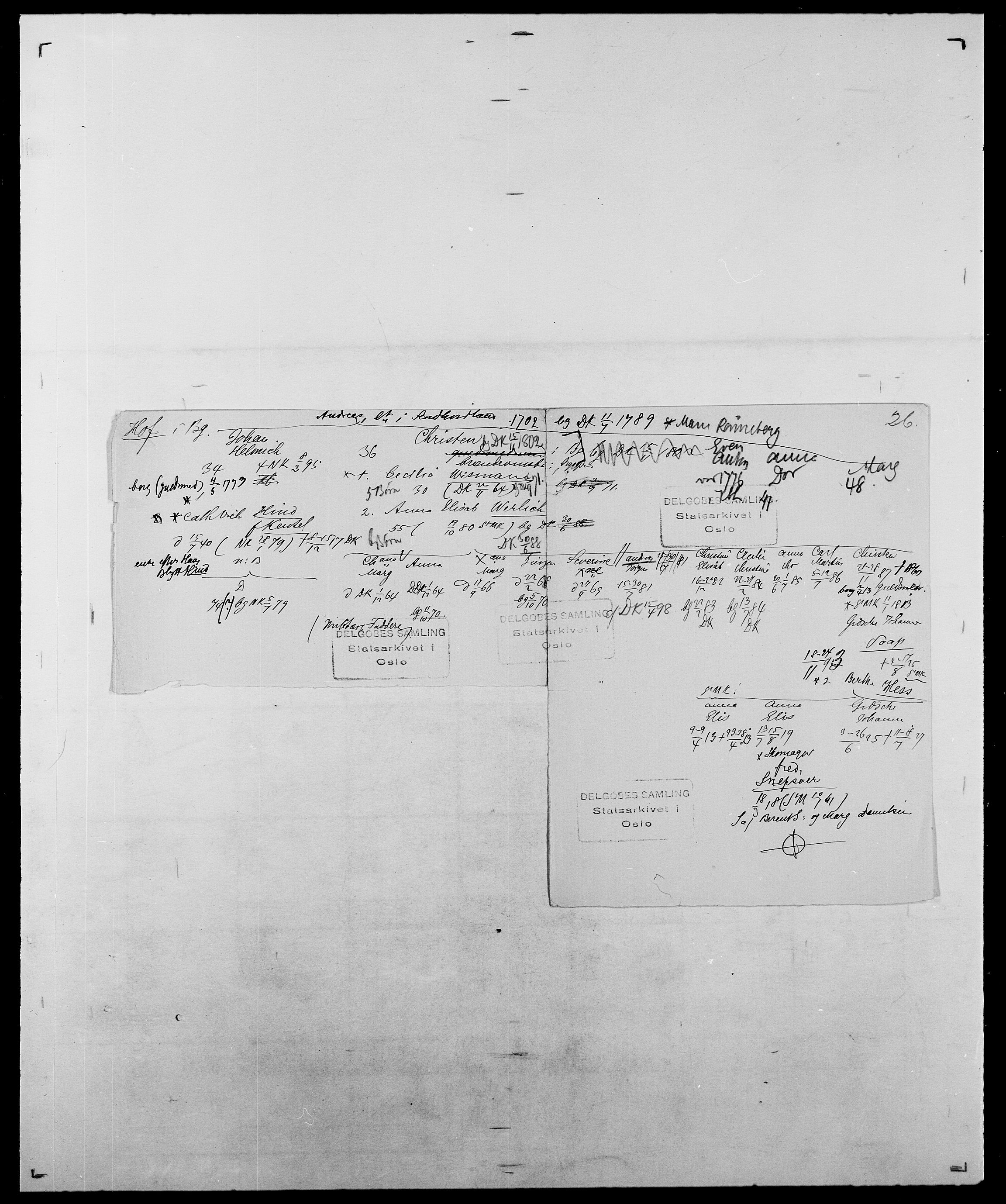 Delgobe, Charles Antoine - samling, AV/SAO-PAO-0038/D/Da/L0018: Hoch - Howert, s. 48