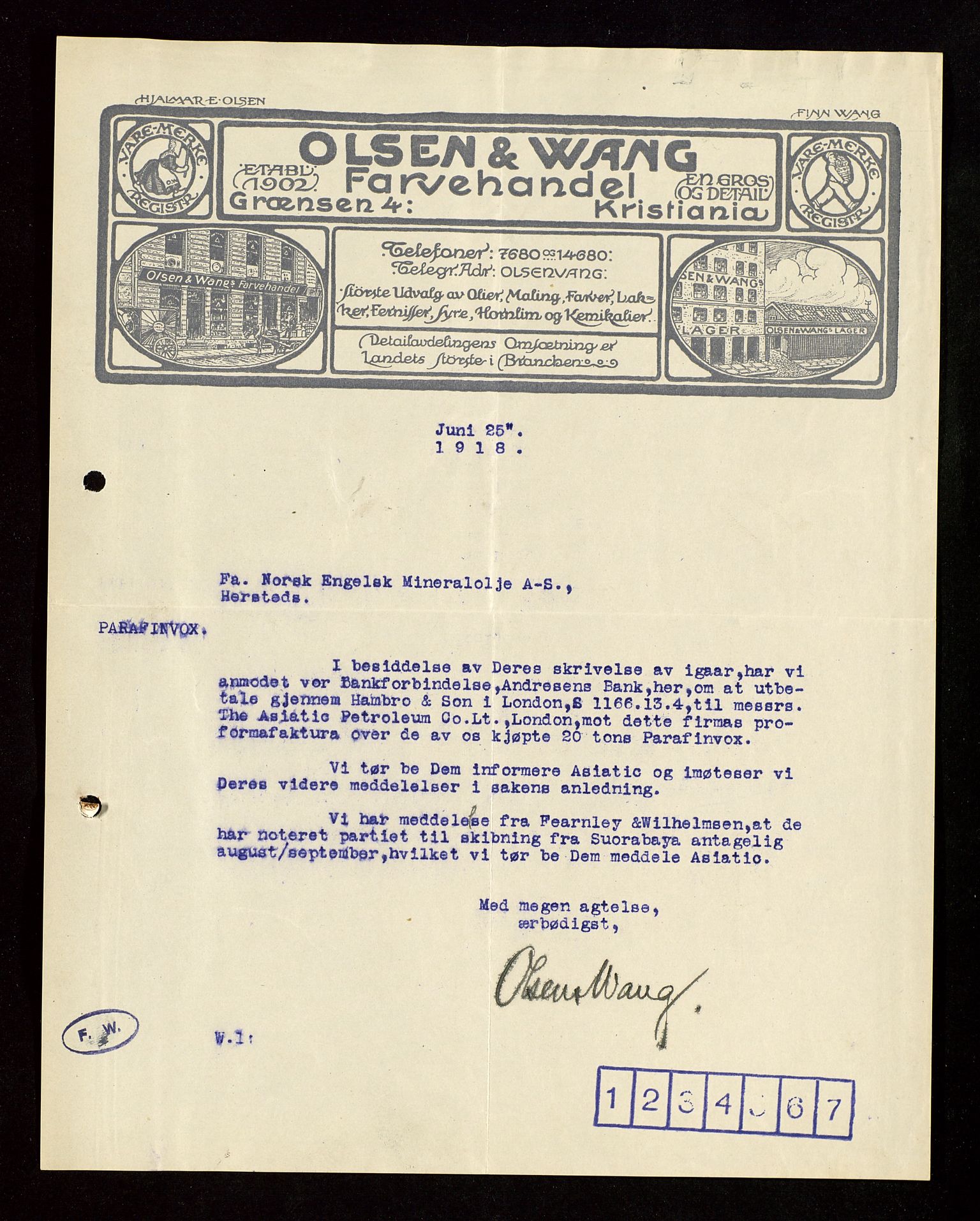 Pa 1521 - A/S Norske Shell, AV/SAST-A-101915/E/Ea/Eaa/L0003: Sjefskorrespondanse, 1918, s. 202