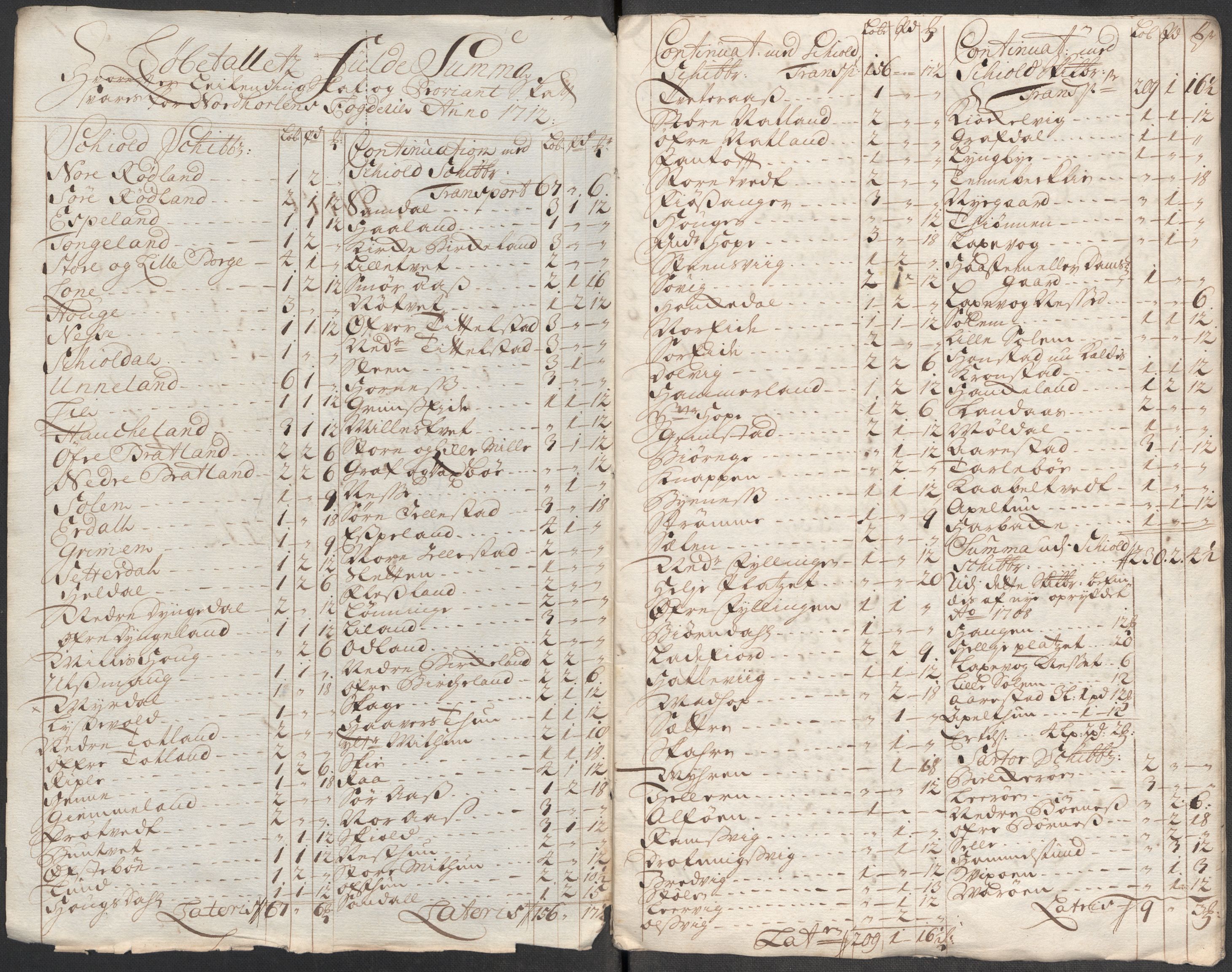 Rentekammeret inntil 1814, Reviderte regnskaper, Fogderegnskap, RA/EA-4092/R51/L3194: Fogderegnskap Nordhordland og Voss, 1712, s. 26