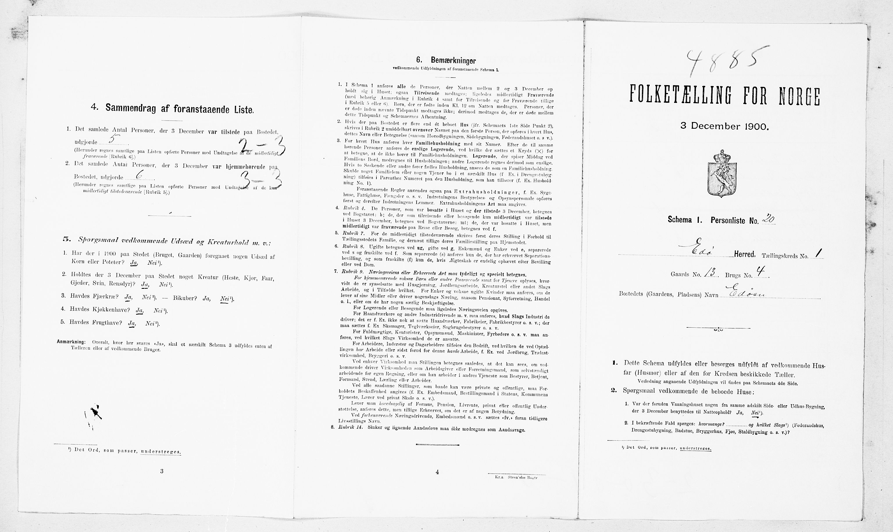 SAT, Folketelling 1900 for 1573 Edøy herred, 1900, s. 118