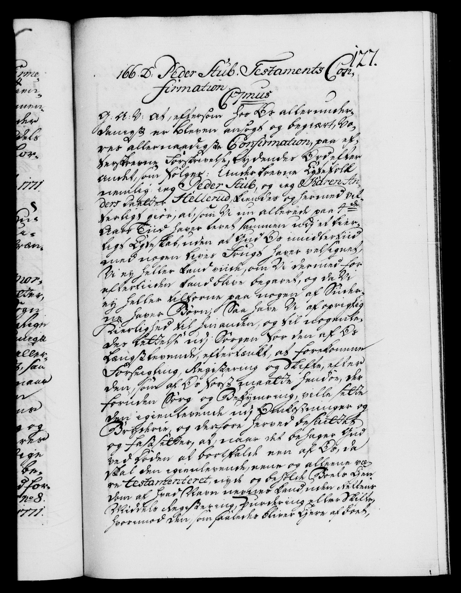 Danske Kanselli 1572-1799, RA/EA-3023/F/Fc/Fca/Fcaa/L0045: Norske registre "Norske eller 3. dept.s åpne brev, 1771-1773, s. 127a