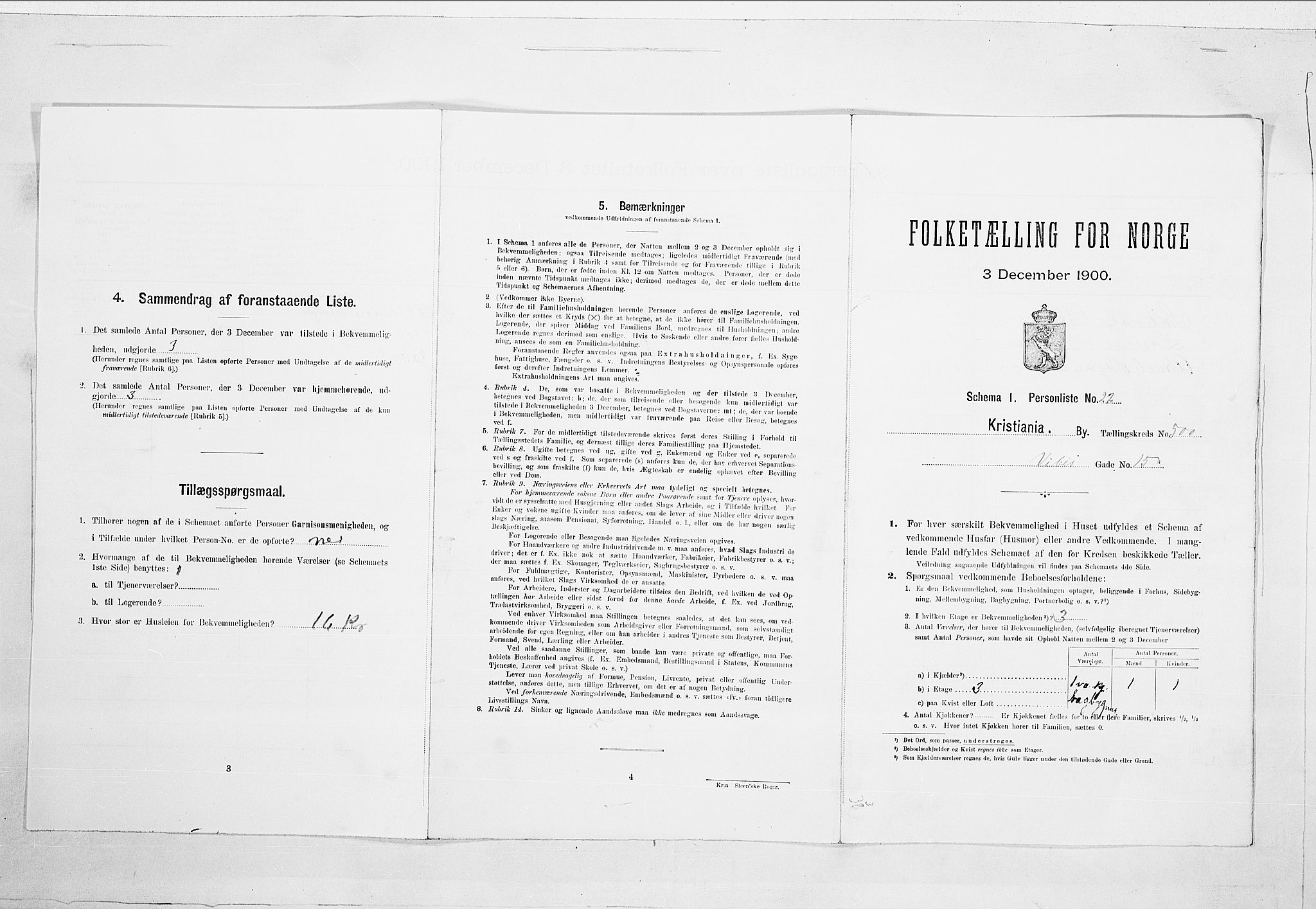 SAO, Folketelling 1900 for 0301 Kristiania kjøpstad, 1900, s. 112353