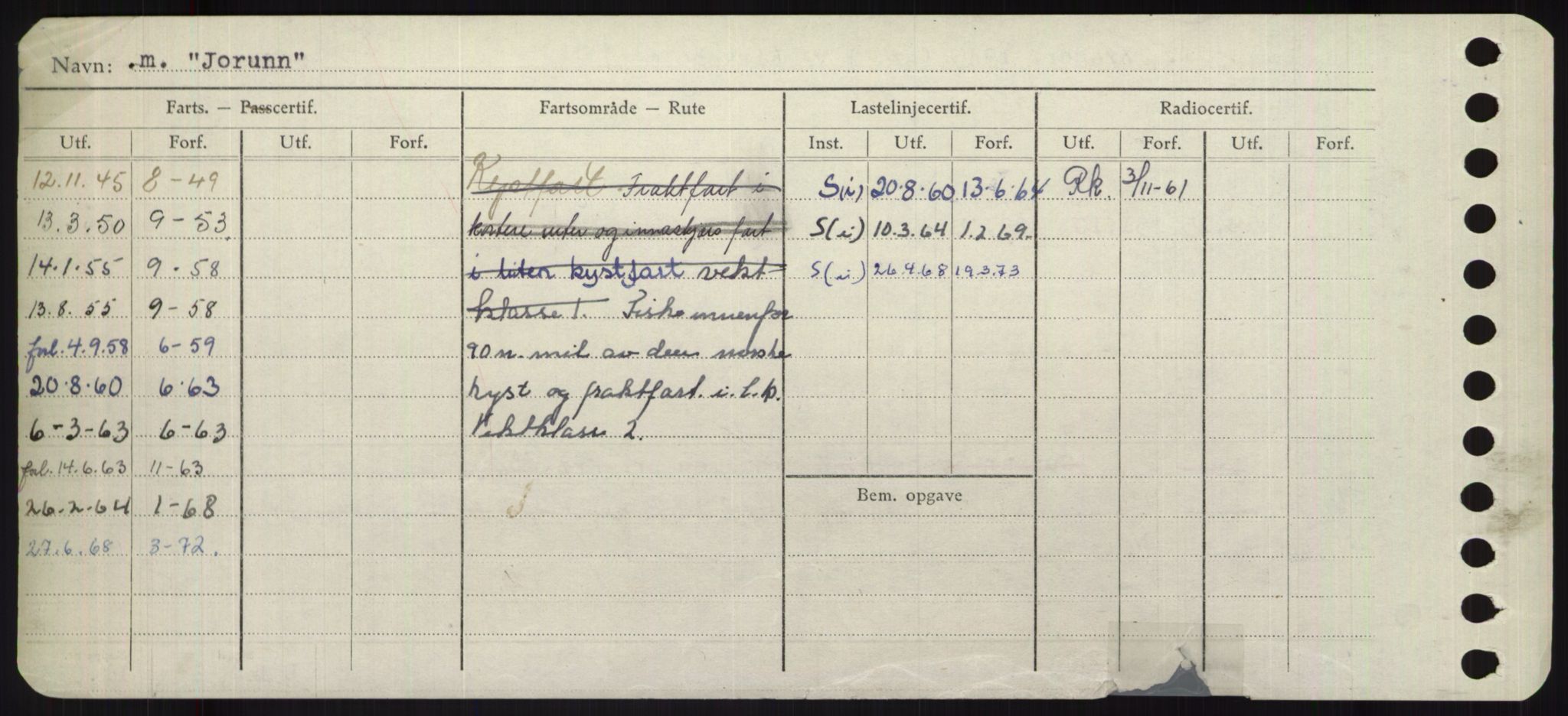 Sjøfartsdirektoratet med forløpere, Skipsmålingen, RA/S-1627/H/Ha/L0003/0001: Fartøy, Hilm-Mar / Fartøy, Hilm-Kol, s. 554