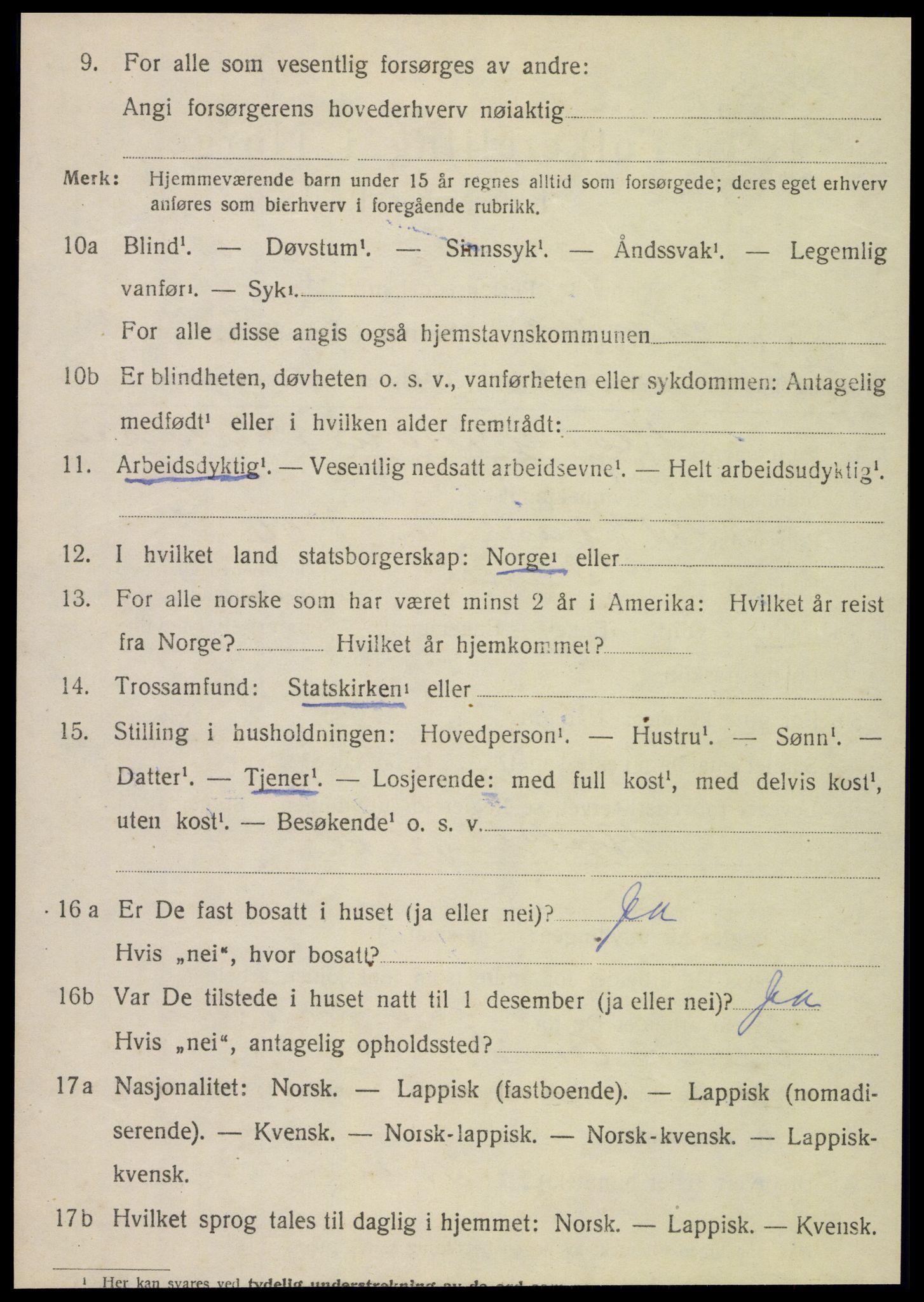 SAT, Folketelling 1920 for 1828 Nesna herred, 1920, s. 2464