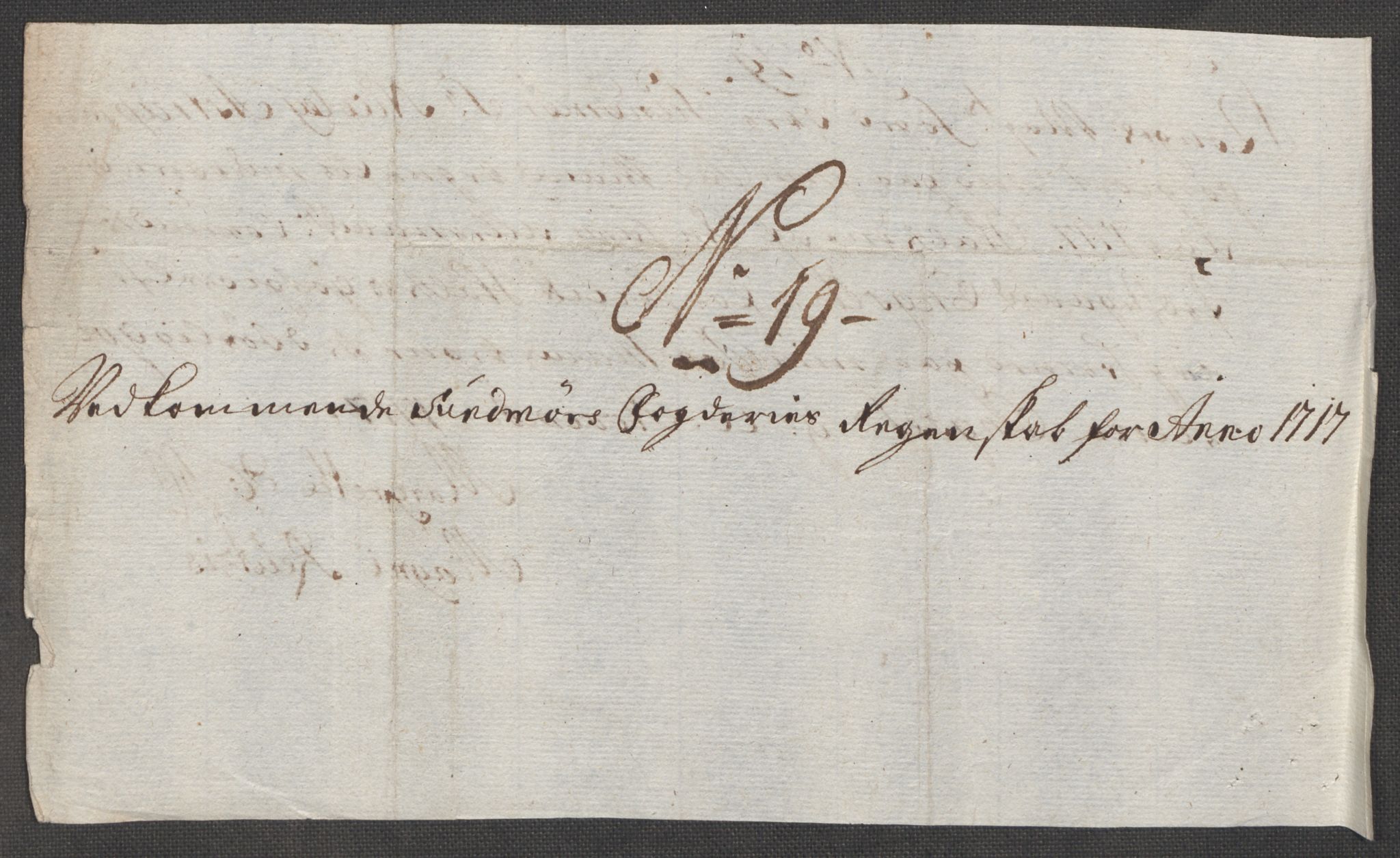 Rentekammeret inntil 1814, Reviderte regnskaper, Fogderegnskap, AV/RA-EA-4092/R54/L3569: Fogderegnskap Sunnmøre, 1717, s. 187