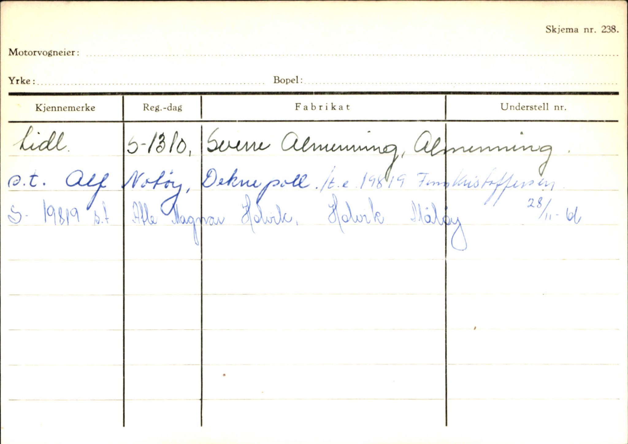 Statens vegvesen, Sogn og Fjordane vegkontor, SAB/A-5301/4/F/L0144: Registerkort Vågsøy A-R, 1945-1975, s. 248